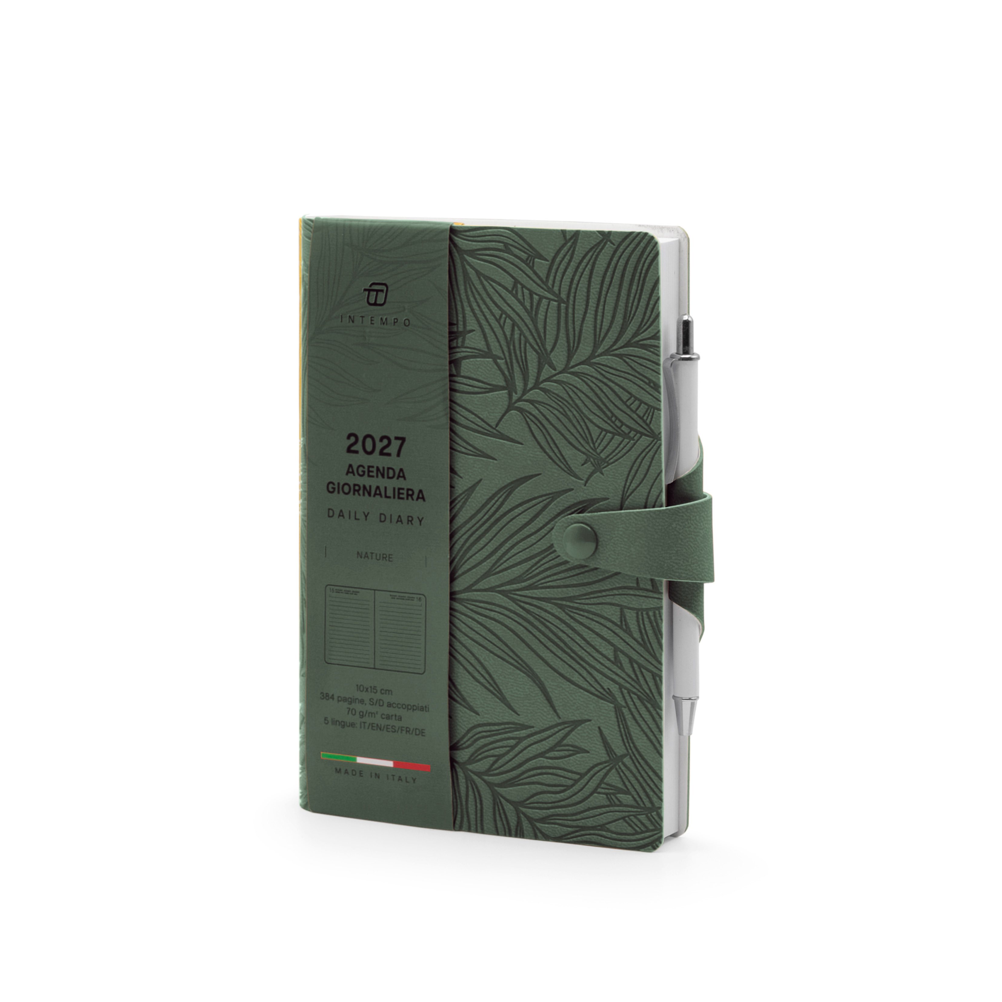 Agenda Giornaliera 10X15 Nature con Laccio e Penna