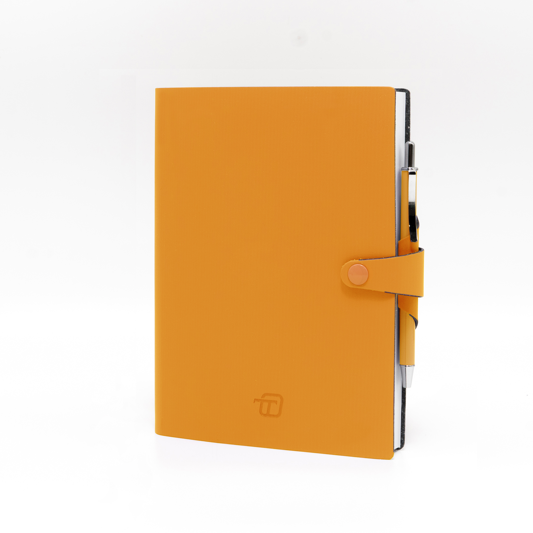Agenda Giornaliera Ricciolo Classic A Blocco Fisso Con Laccio, Carta Avorio - Penna In Dotazione - Copertina In Cuoio Rigenerato Con Stampa A Secco - Cm. 10X15