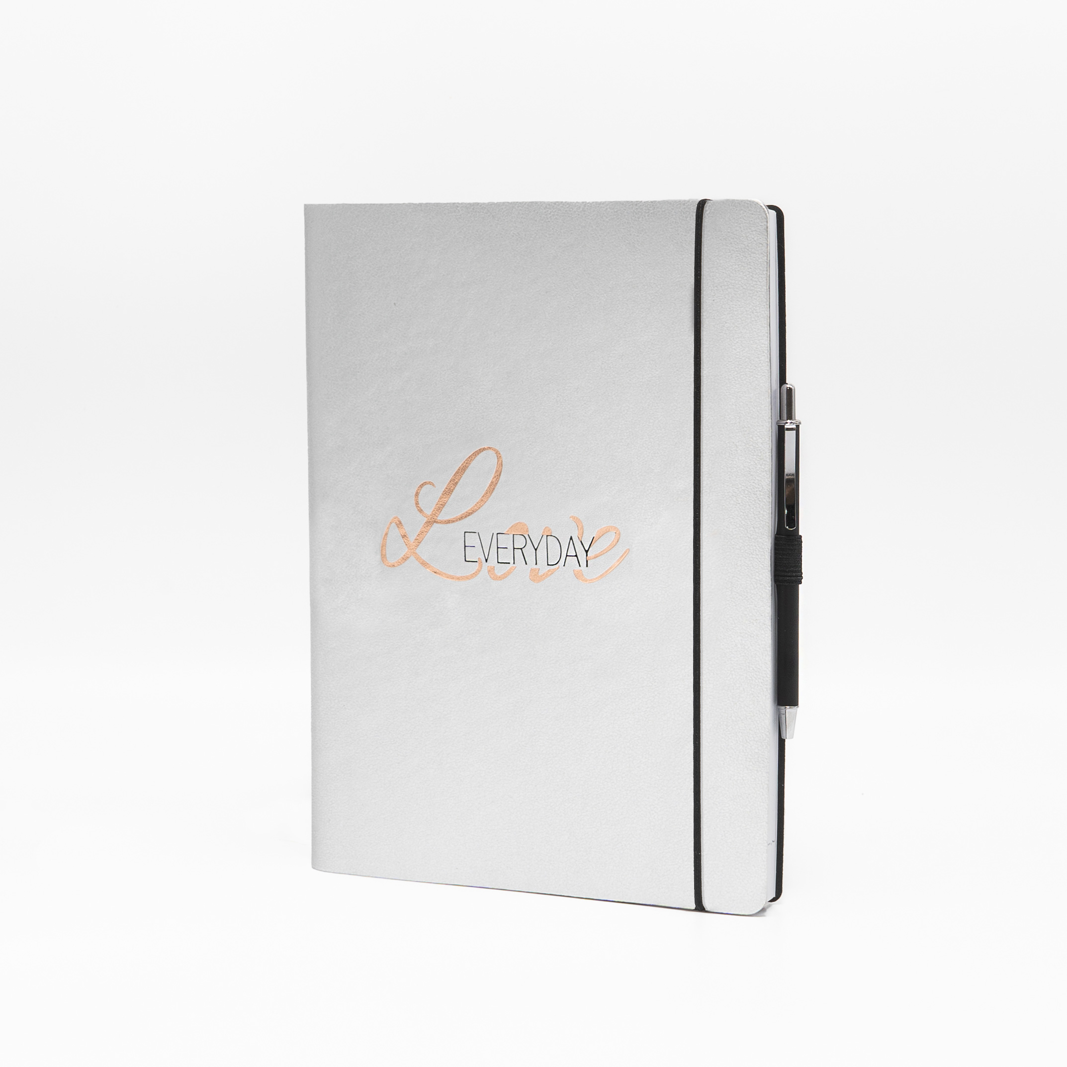 Agenda Giornaliera 15X21 Love Everyday con Elastico e Penna