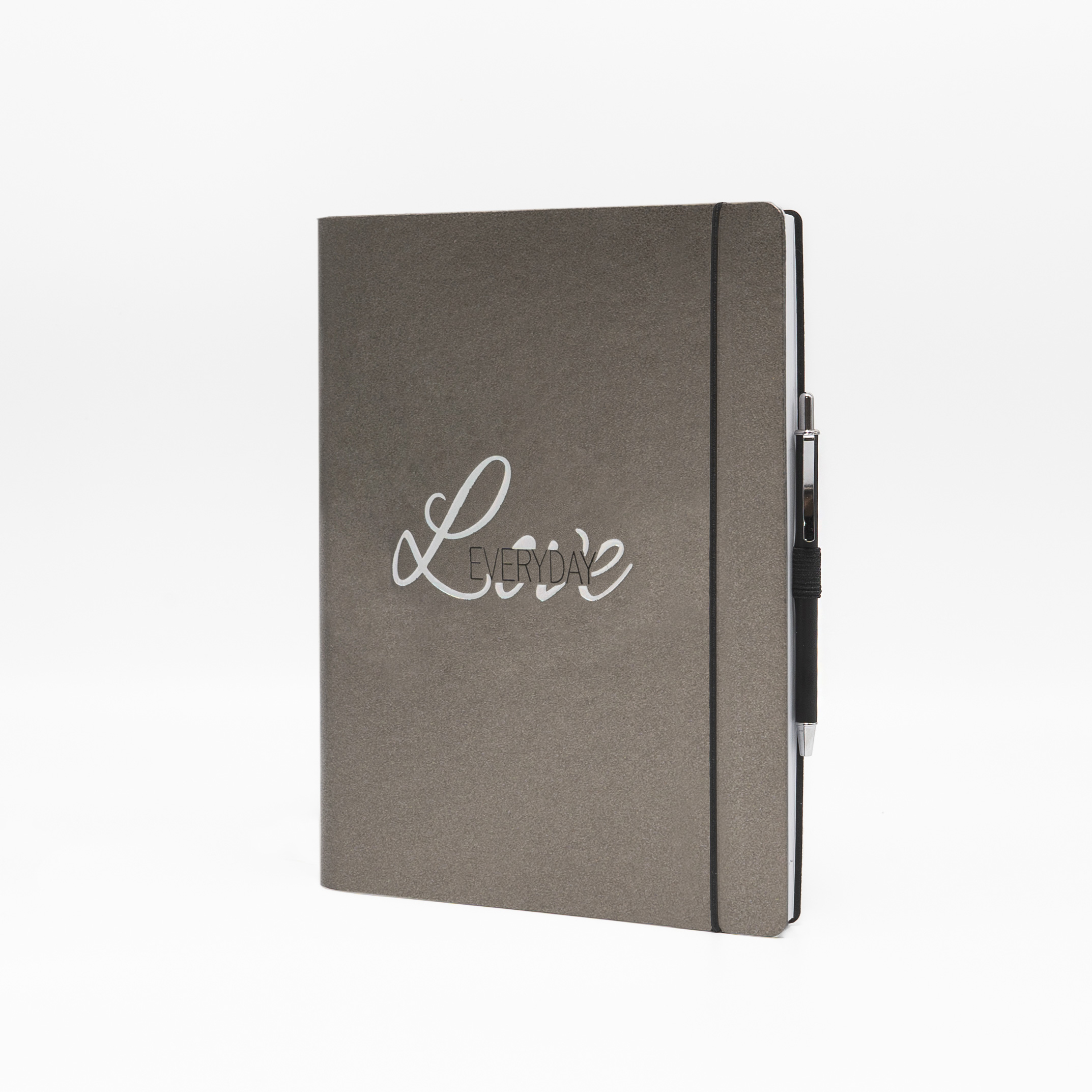 Daily Diary 15X21 Love Everyday with Elastic Closure and Pen