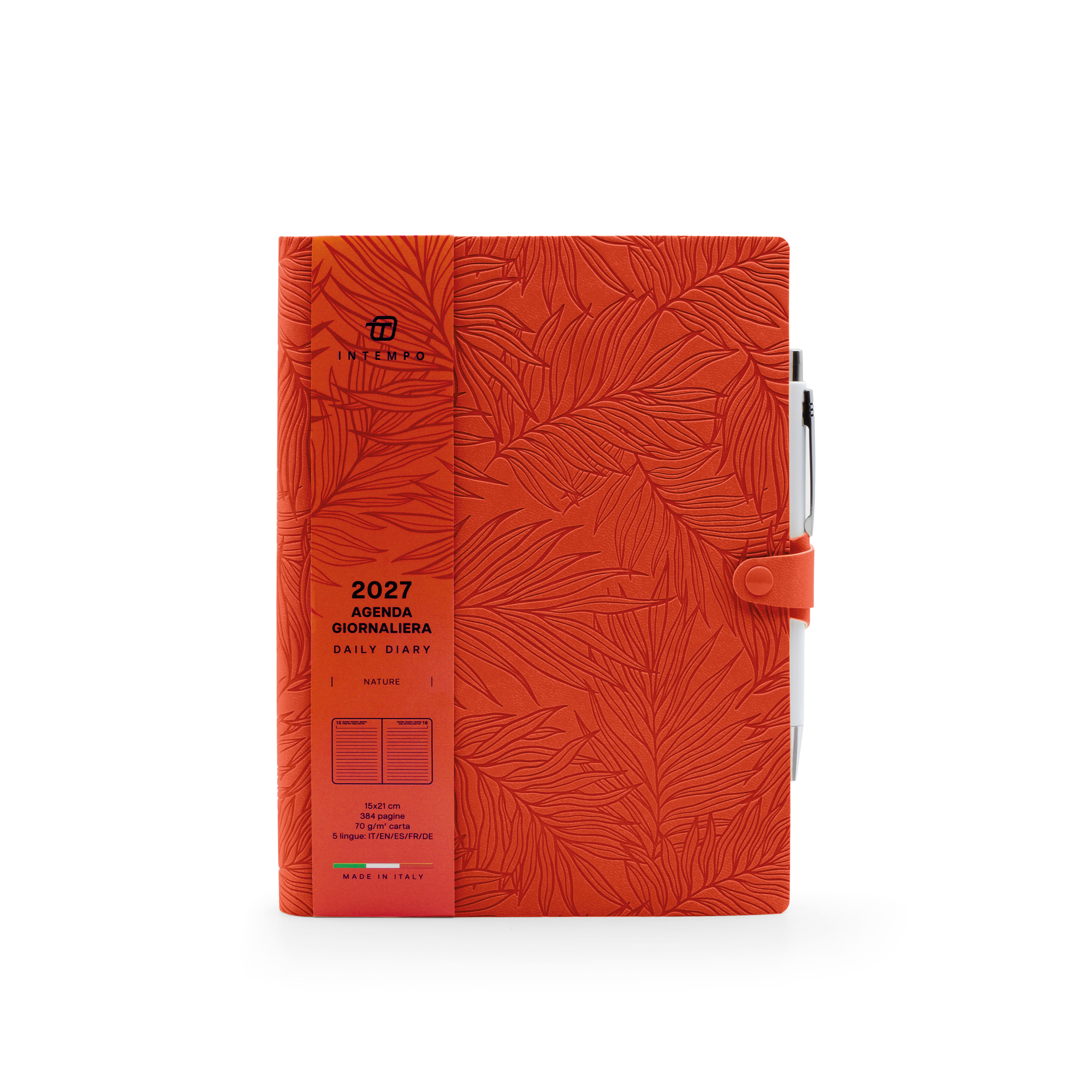Agenda Giornaliera 15X21 Nature con Laccio e Penna
