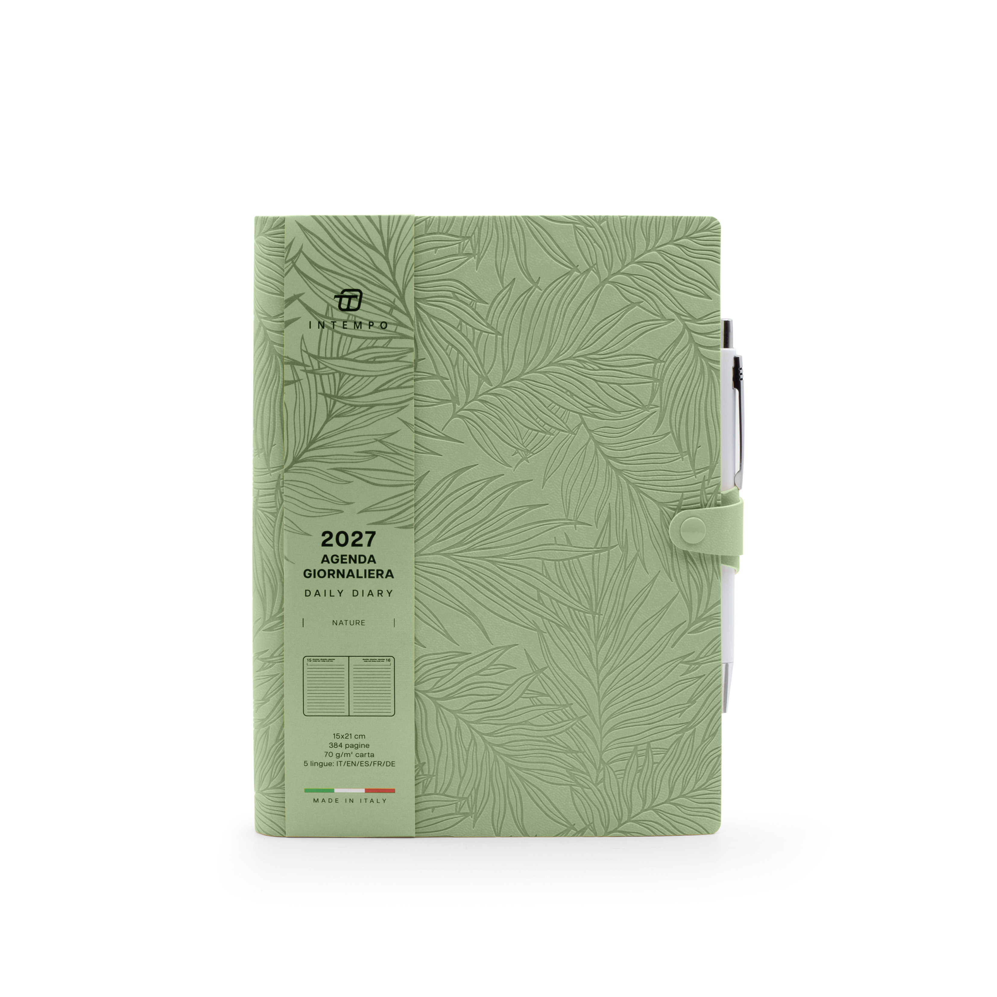 Agenda Giornaliera 15X21 Nature con Laccio e Penna