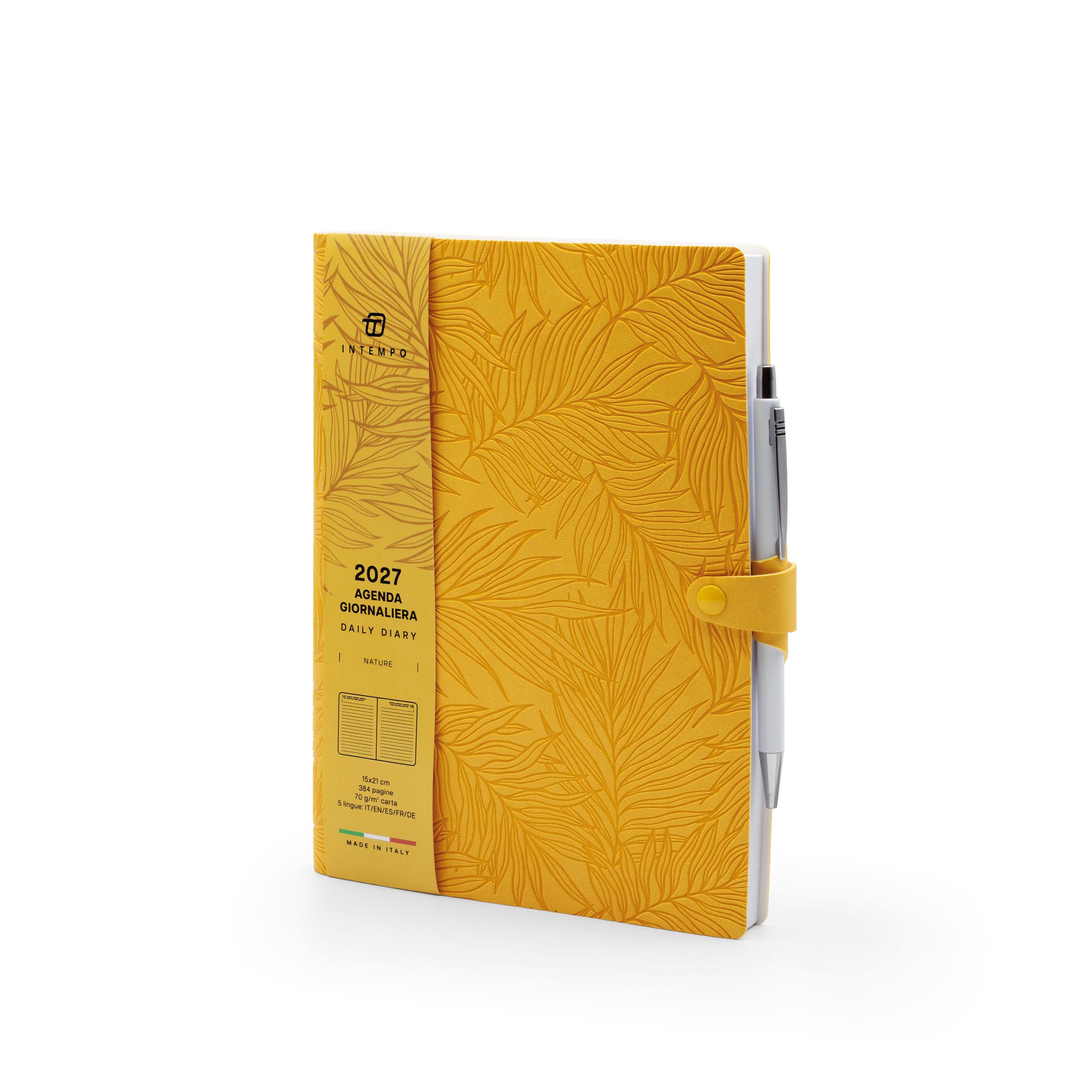 Agenda Giornaliera 15X21 Nature con Laccio e Penna