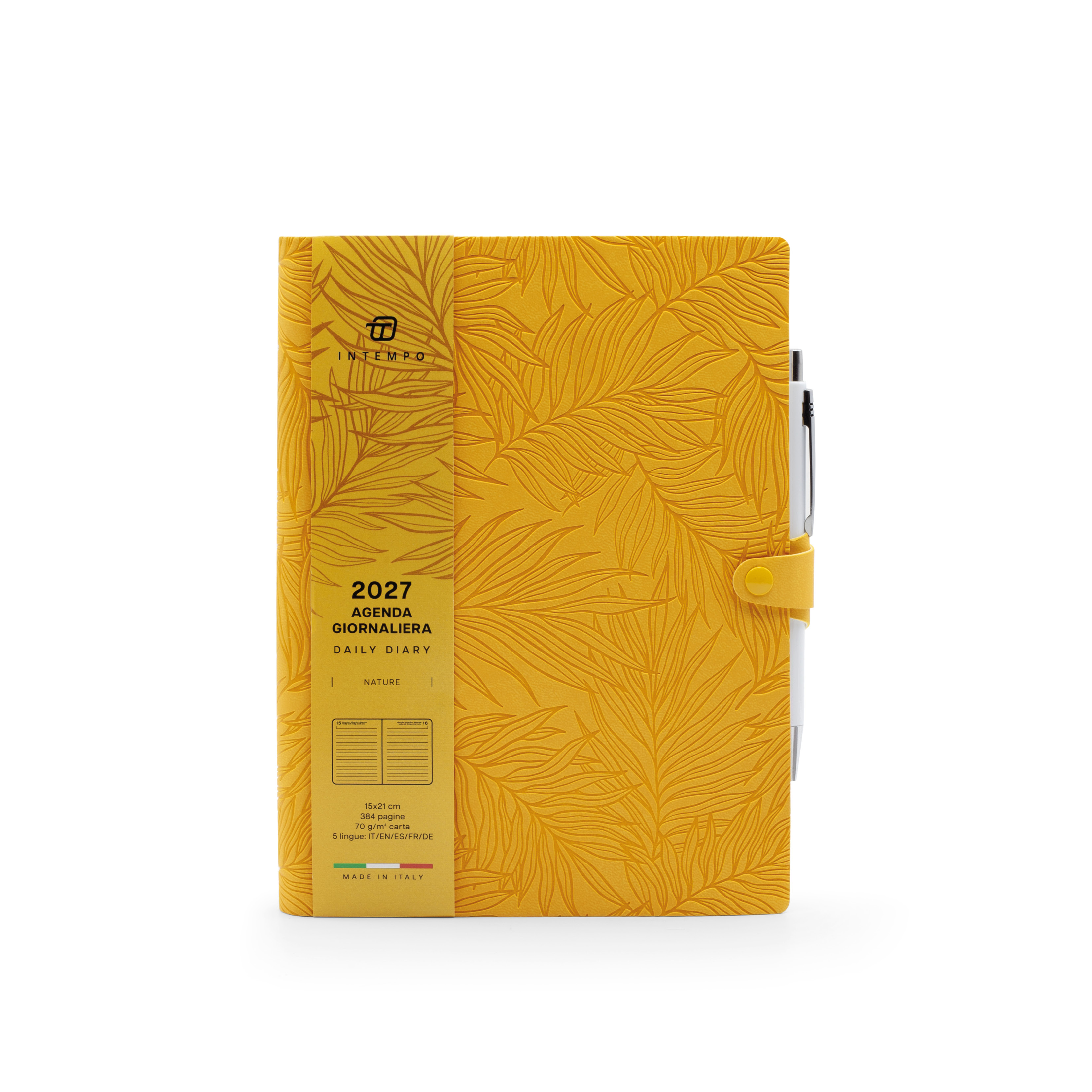 Agenda Giornaliera 15X21 Nature con Laccio e Penna