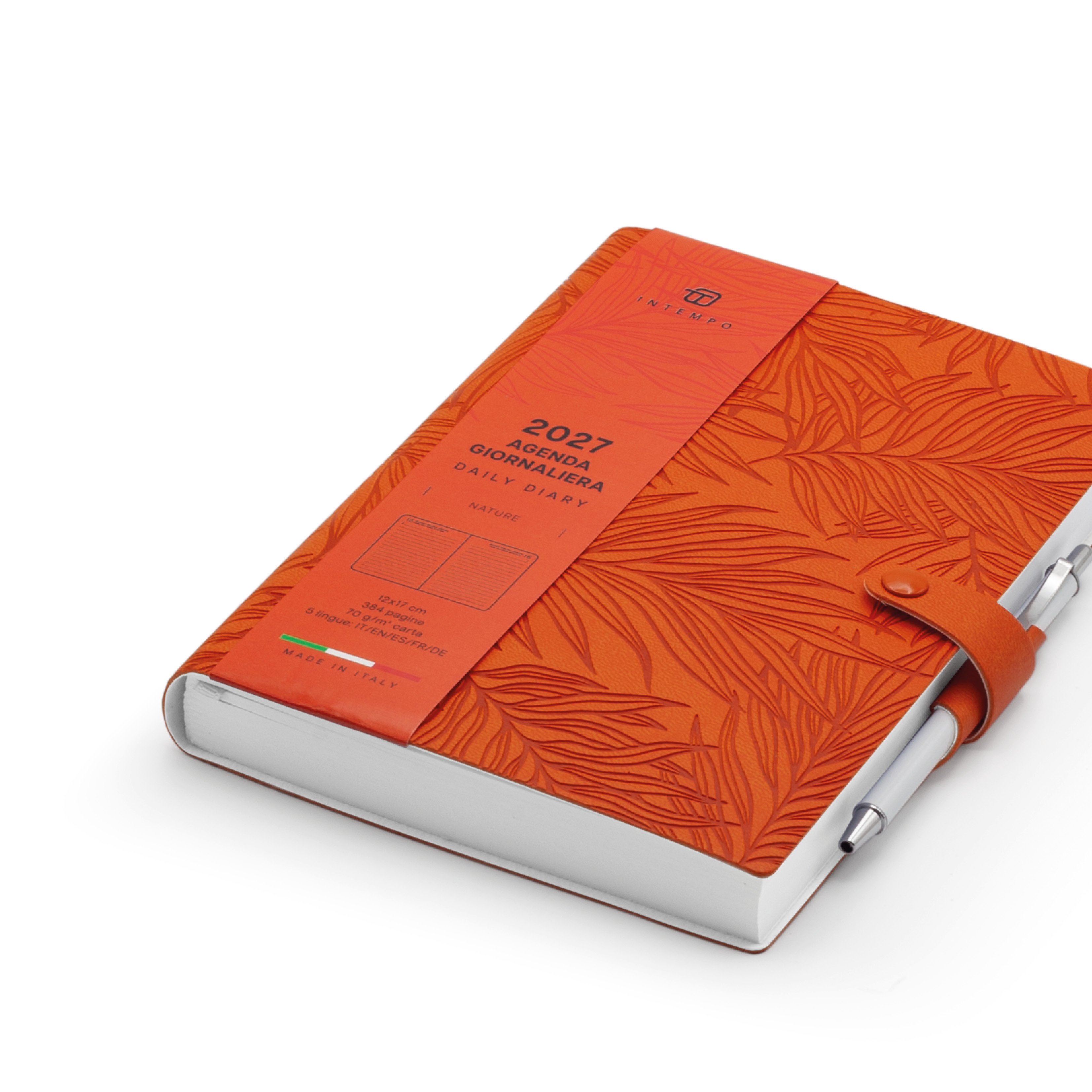 Agenda Giornaliera 12X17 Nature con Laccio e Penna