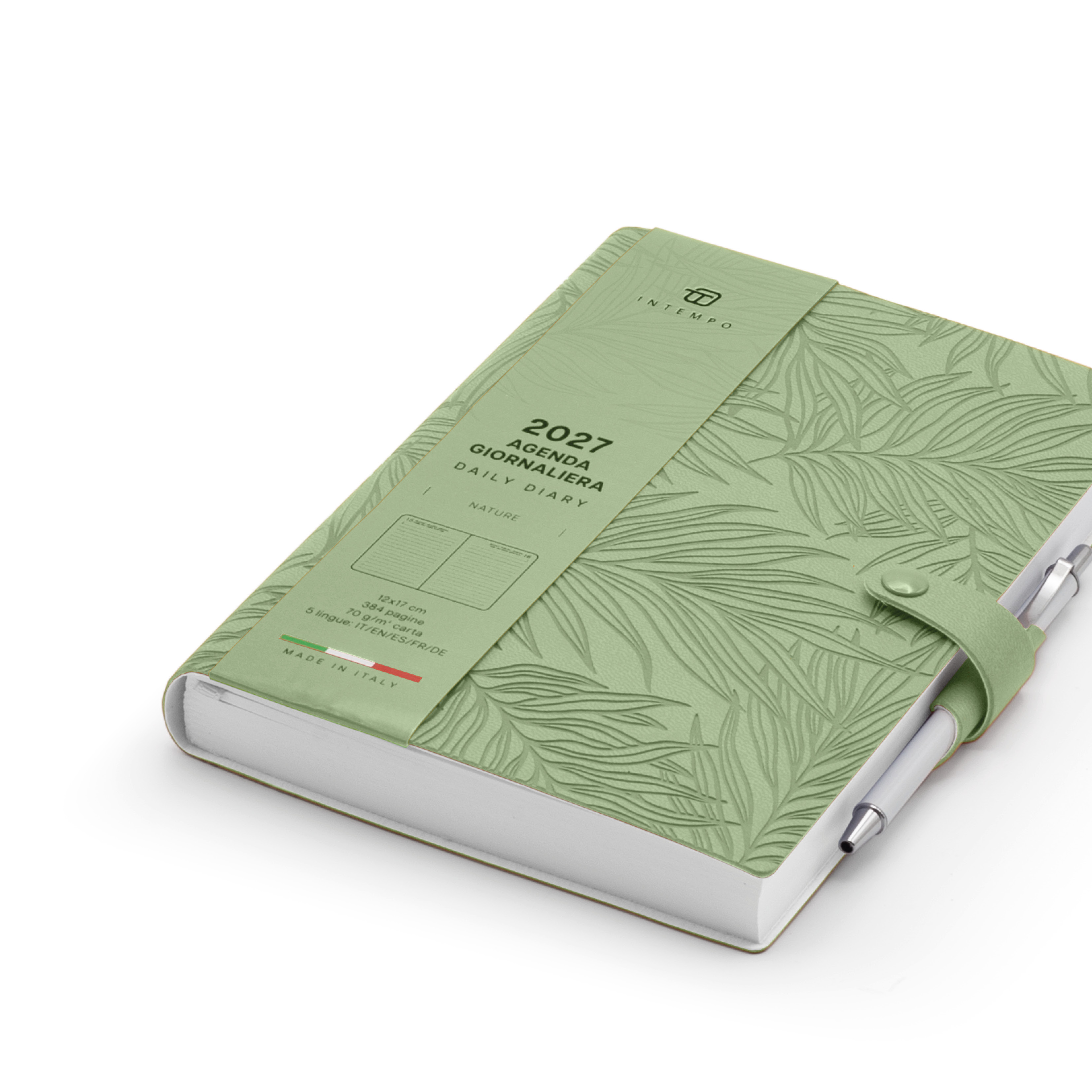 Agenda Giornaliera 12X17 Nature con Laccio e Penna