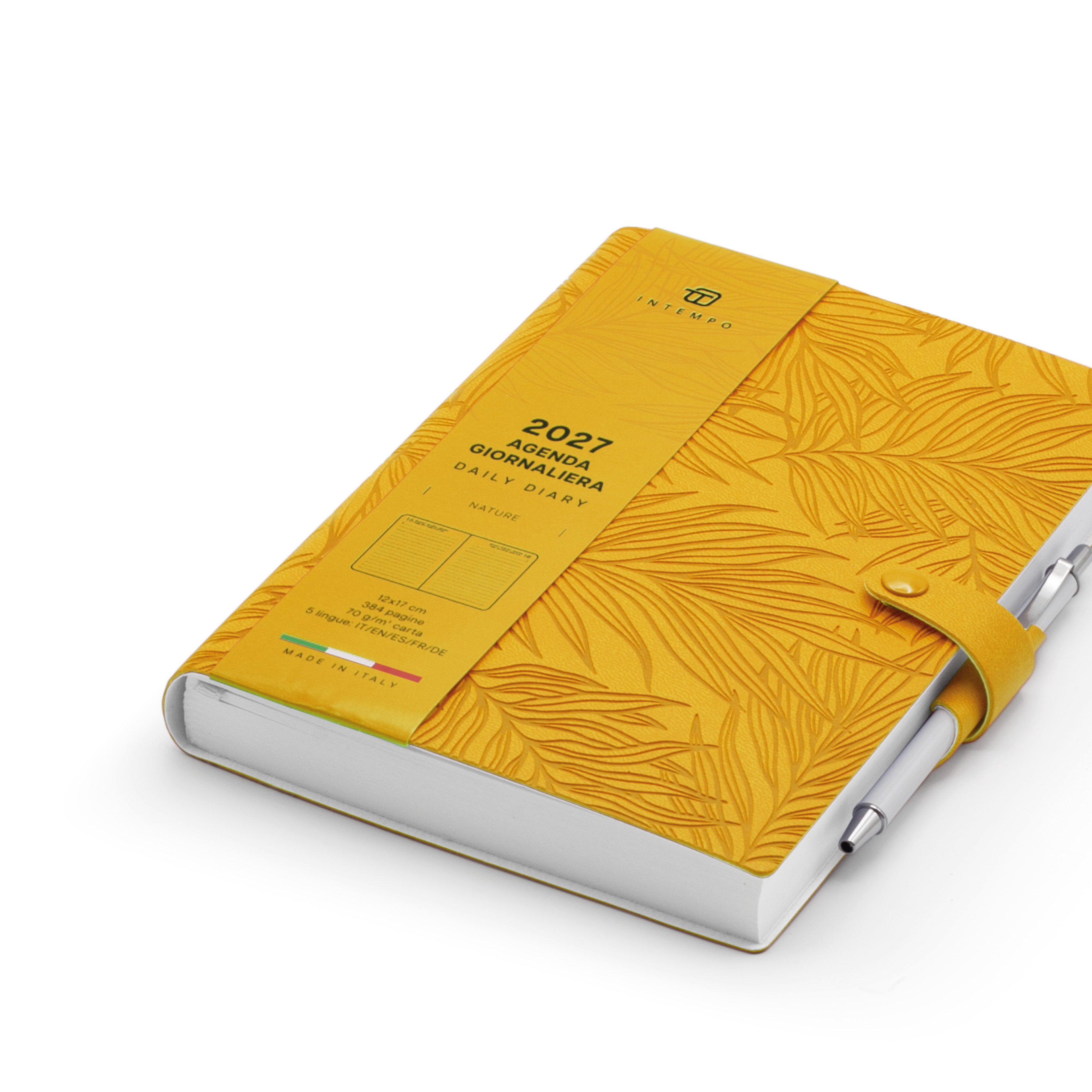 Agenda Giornaliera 12X17 Nature con Laccio e Penna