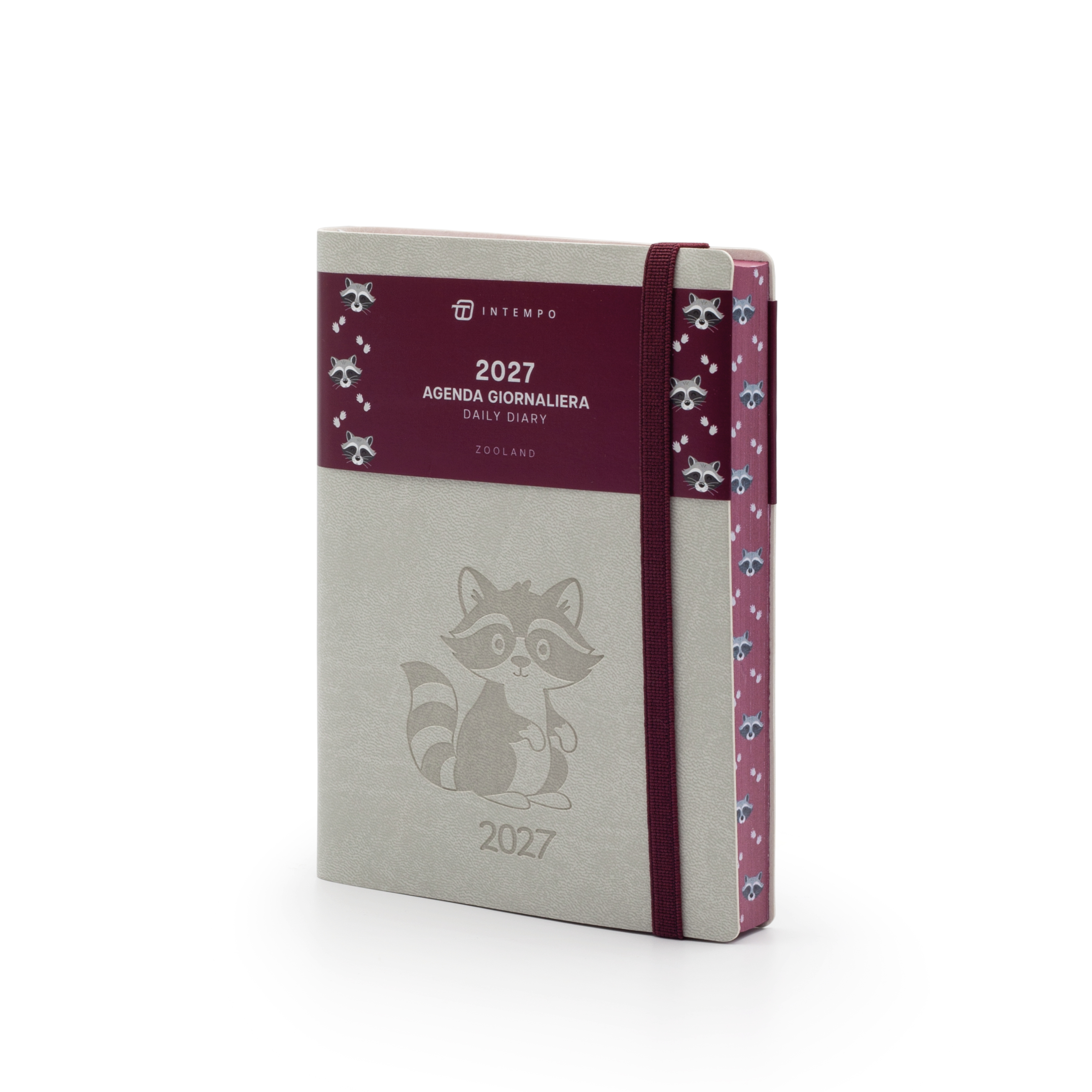 Daily Diary 12X17 Zooland with Elastic Closure