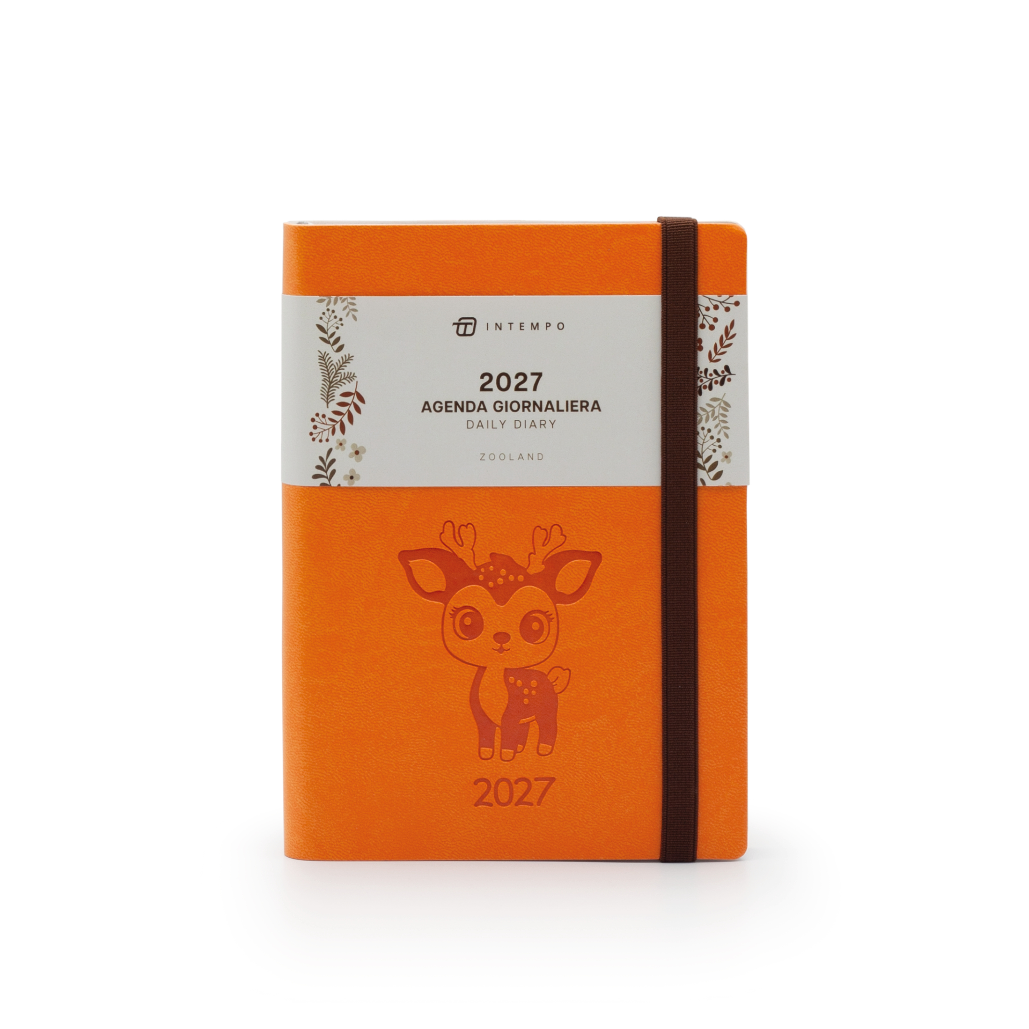Daily Diary 12X17 Zooland with Elastic Closure