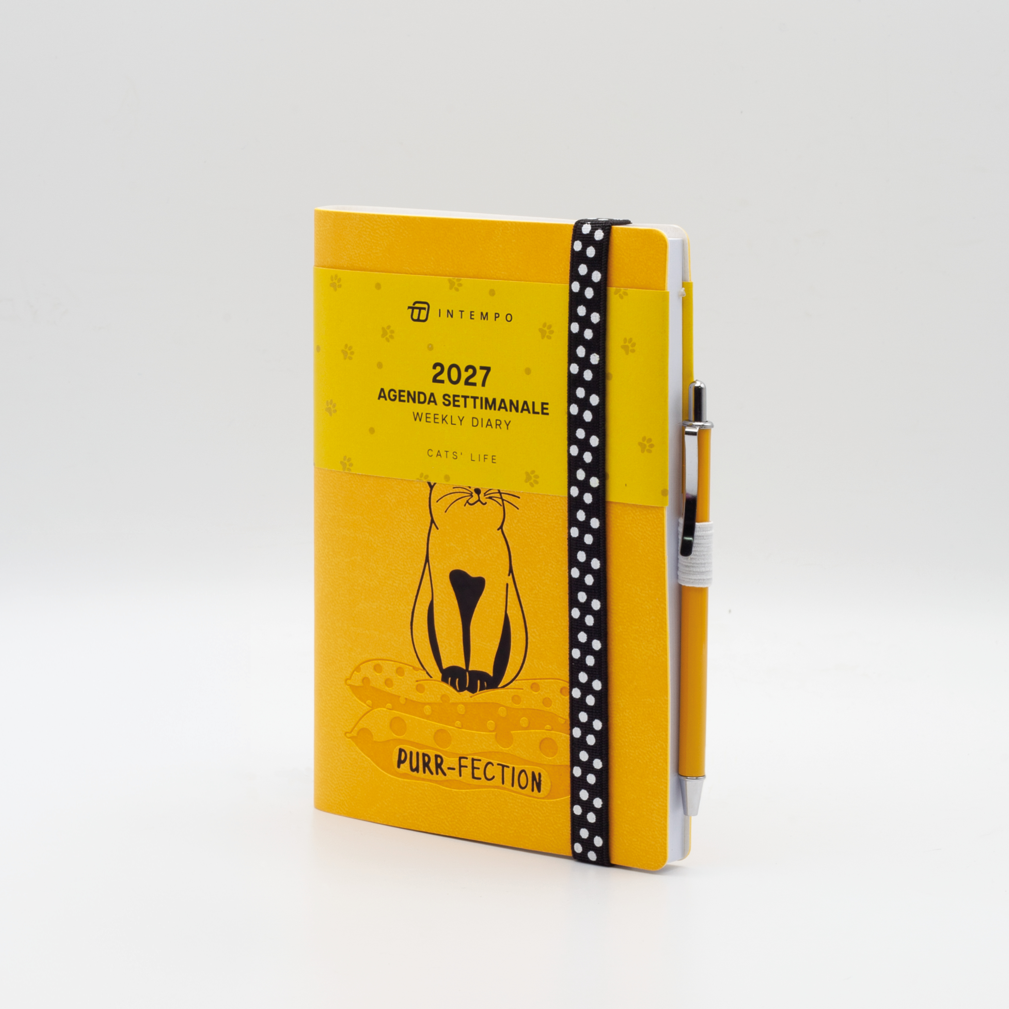 Agenda Settimanale 10X15 Cats Life con Elastico e Penna