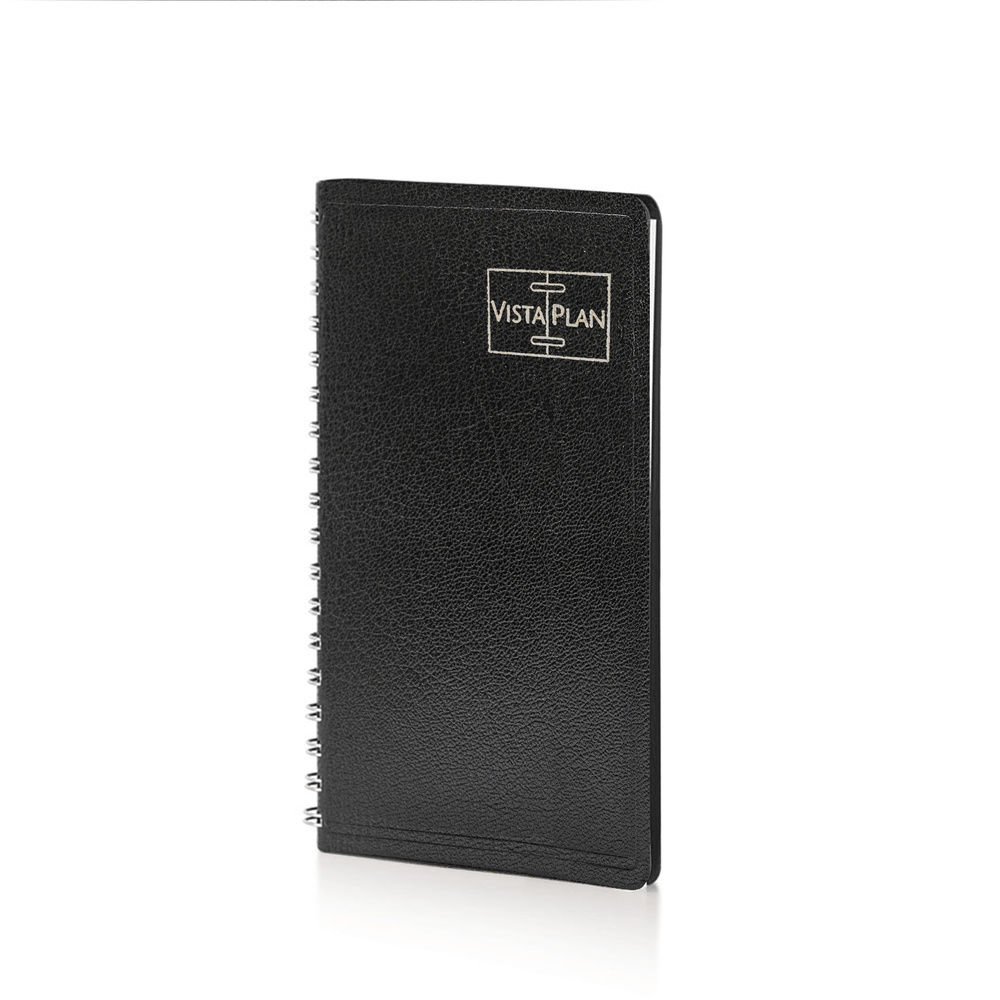 Agenda Settimanale Spiralata 10X15 Vistaplan Black