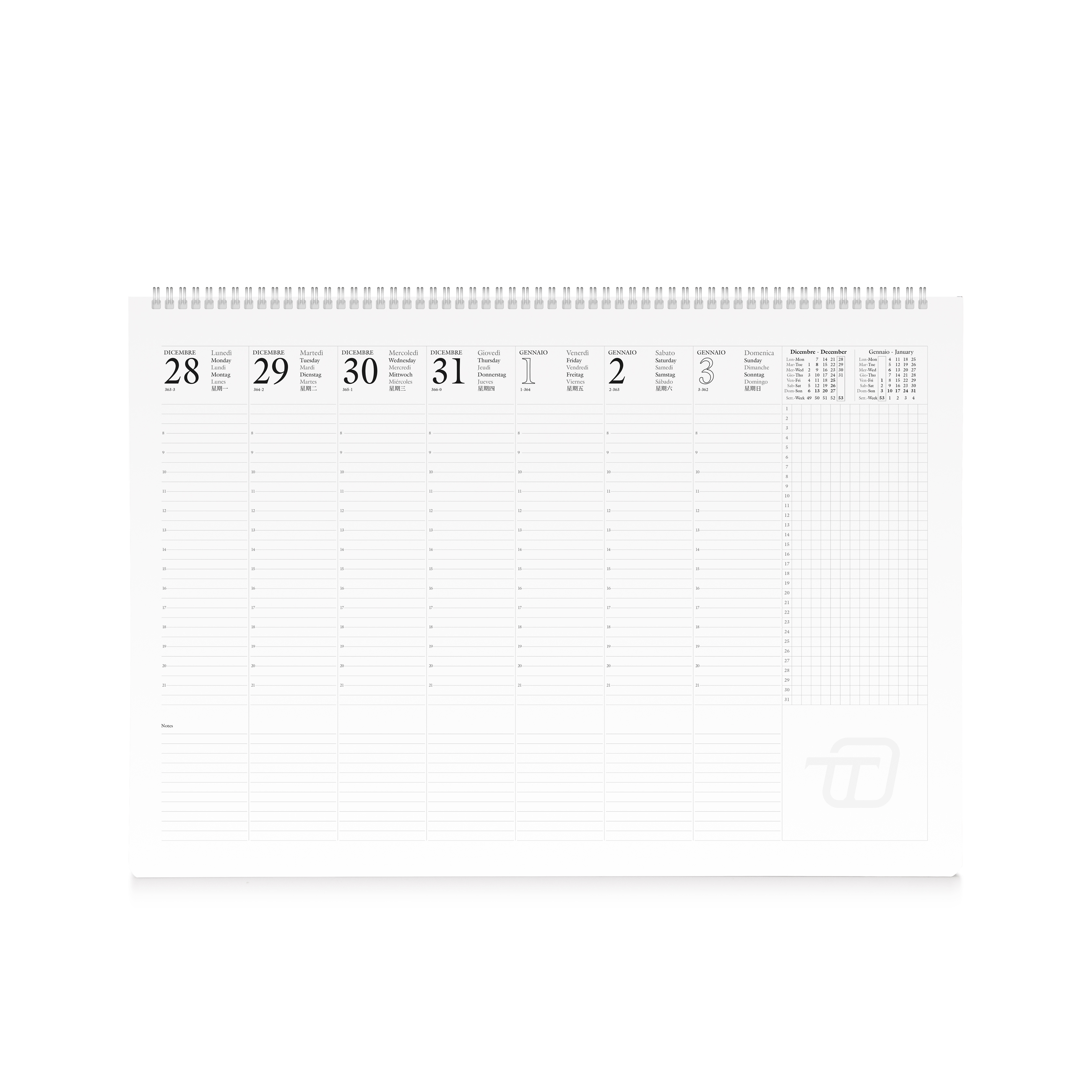 Planning Settimanale Datato Poliplan 34X24