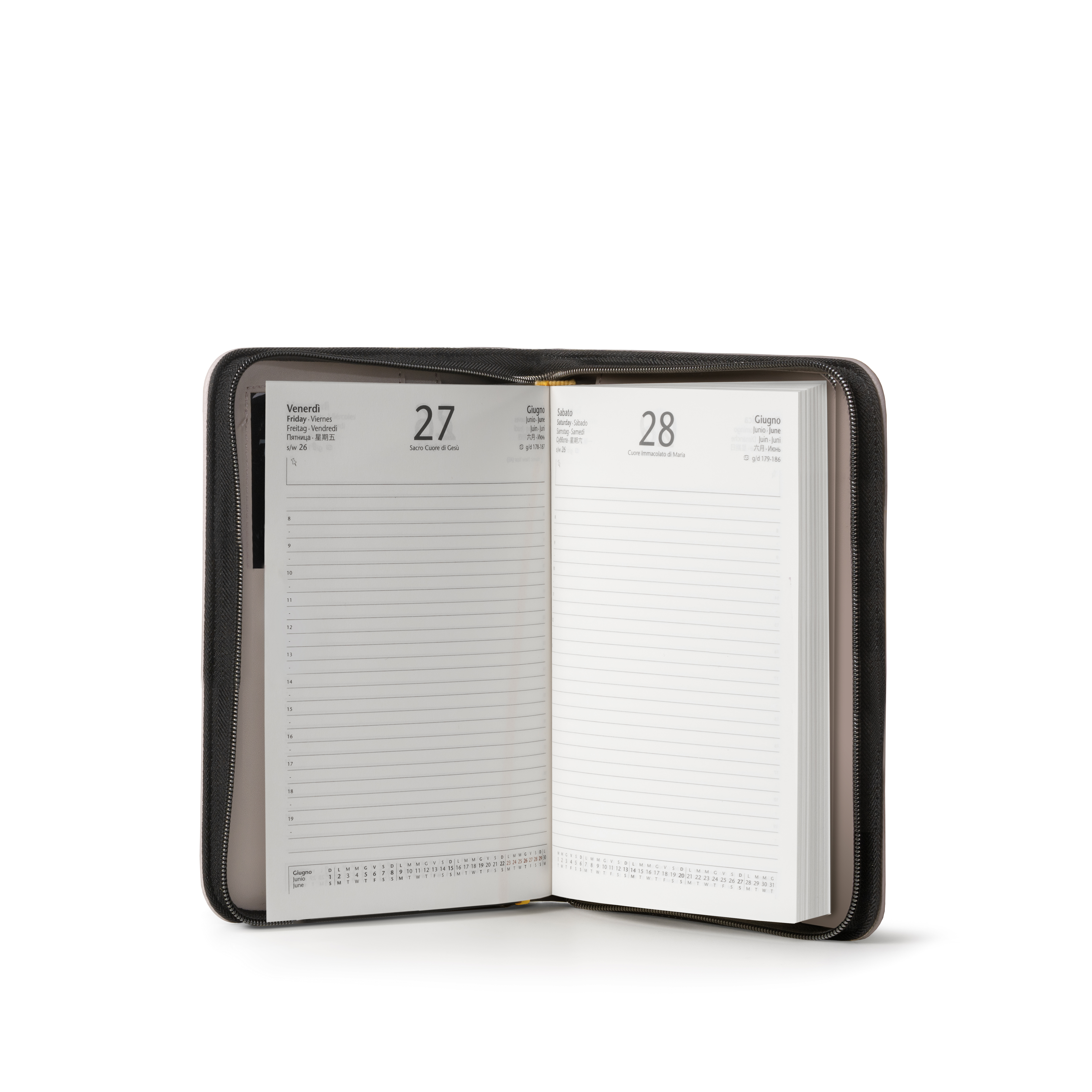 Agenda Giornaliera 15X21 con Zip Gate Femme