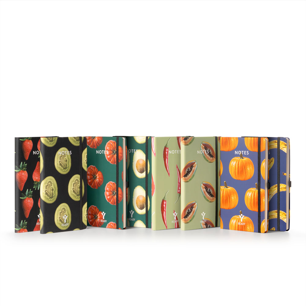 Notes 13x21 Ready Fruggy Tracciato a righe - 192 pagne numerate