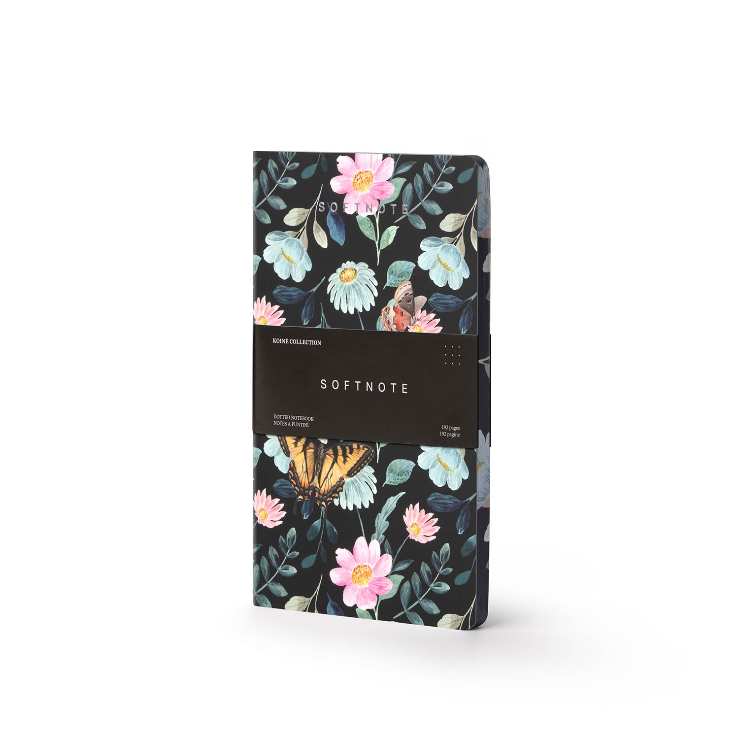 Taccuino Koinè Collection - Flowerly Black