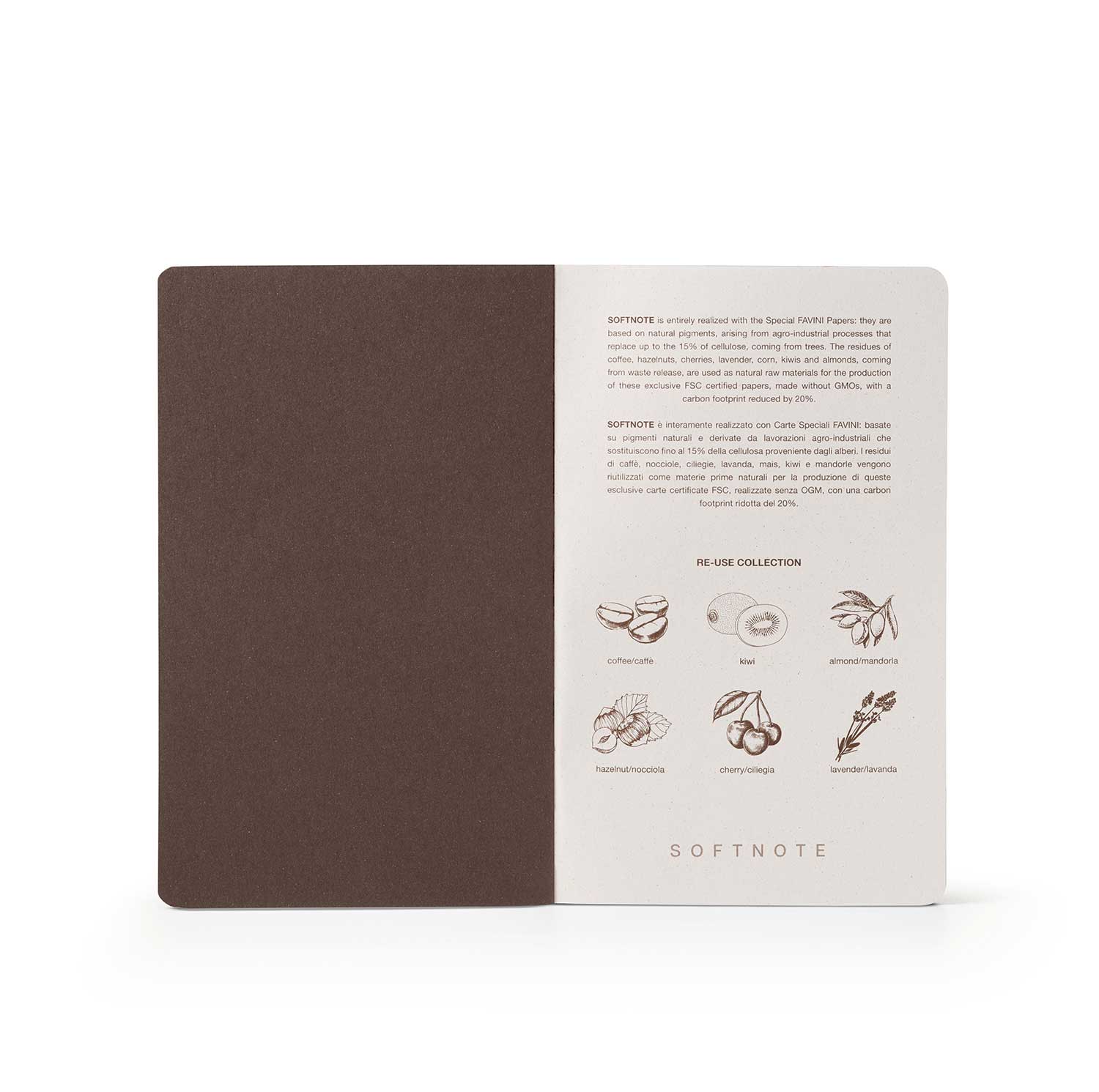 Taccuino Re-Use Collection - Coffee