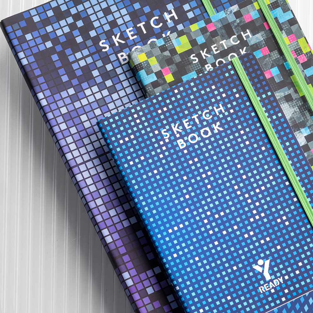 Quaderno Sketch Book Ready Pixel 15x21 Colori Assortiti