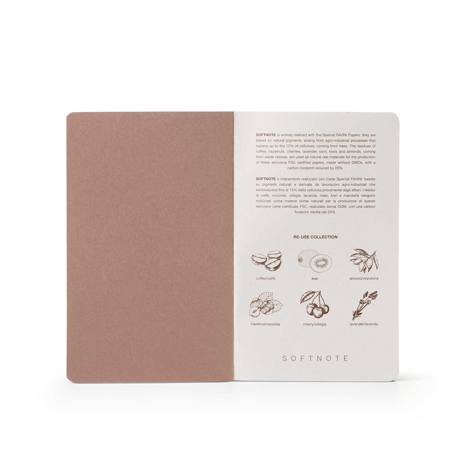 Taccuino Re-Use Collection - Nocciole