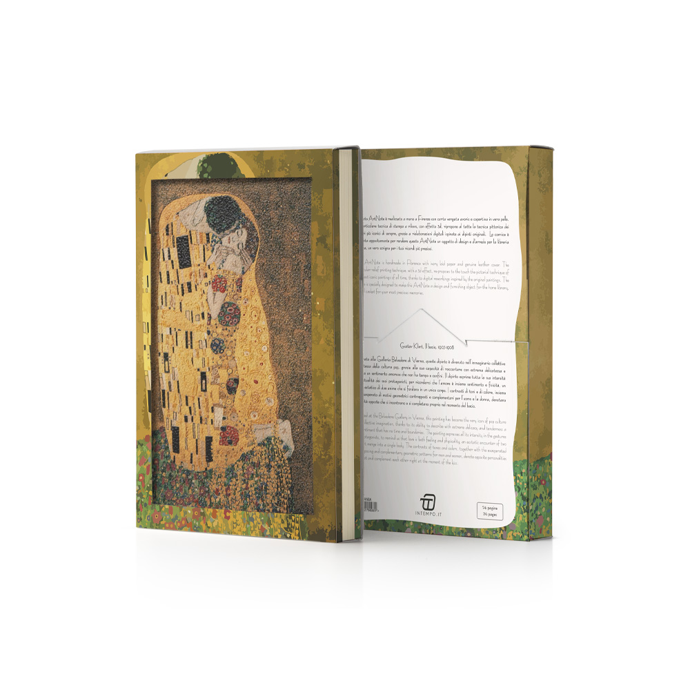 Diario Art Notes 15x21 in Pelle Stampata a Rilievo con Scatola Gift