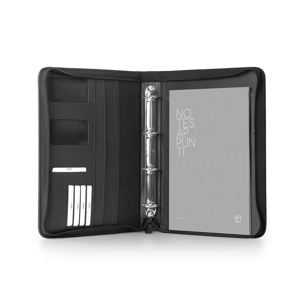 Portablocco Attrezzato con Anelli e Zip Office