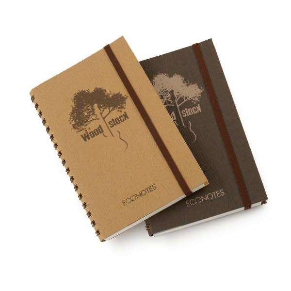 Quaderno A6 Spiralato Alette ed Elastico Woodstock