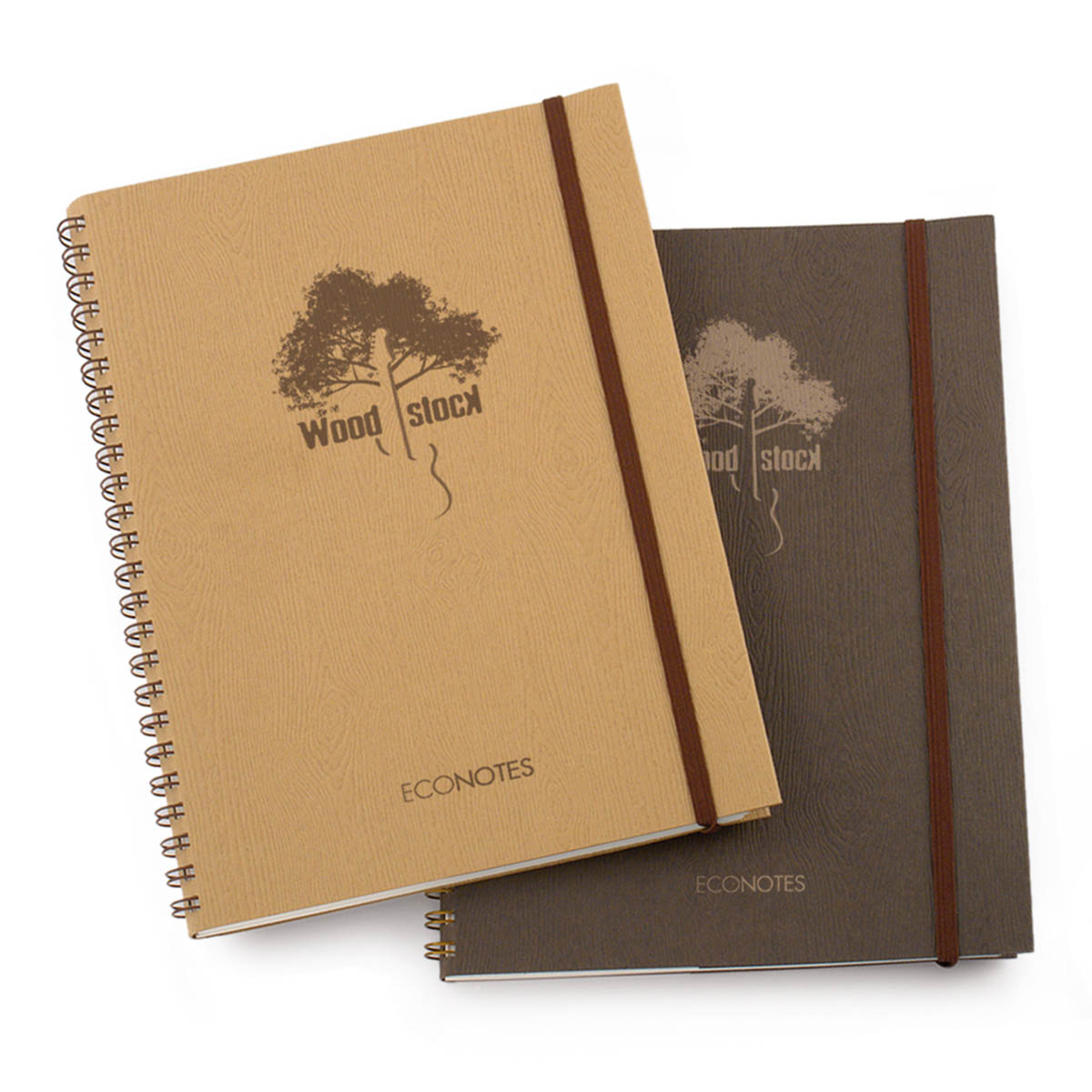 Quaderno A5 Spiralato Alette ed Elastico Woodstock