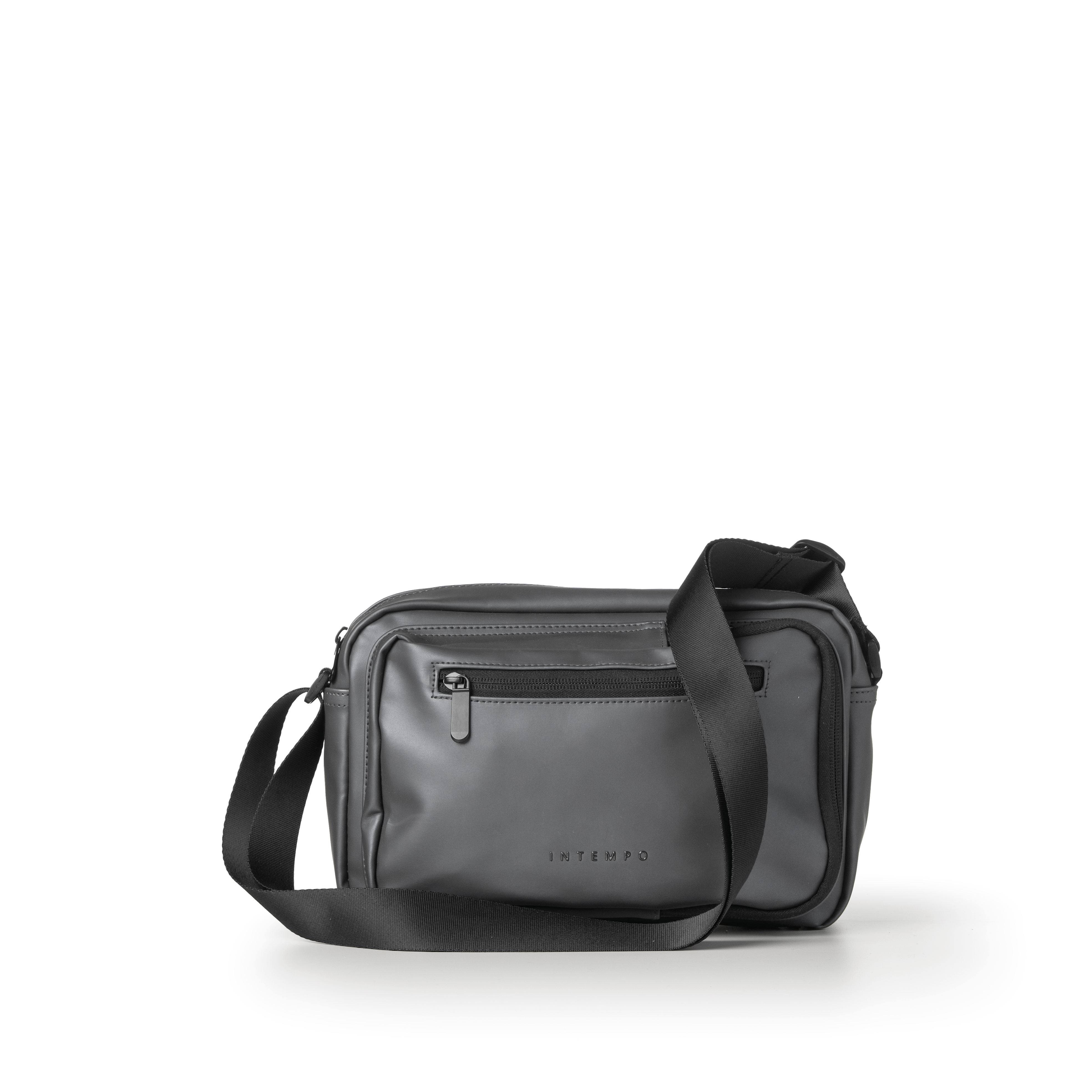 Tracolla City Bag Drop Titanium in Gomma Antipioggia