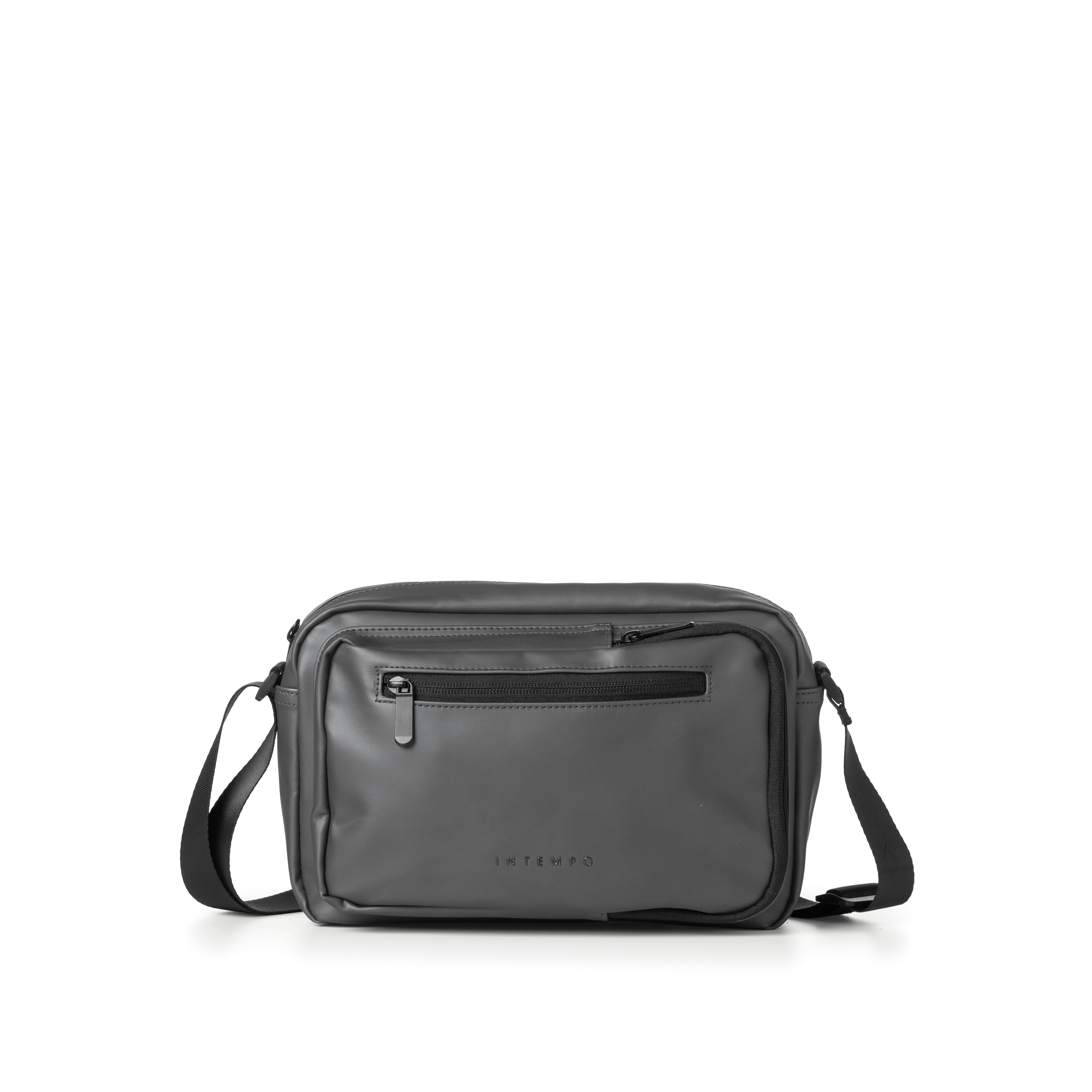 Tracolla City Bag Drop Titanium in Gomma Antipioggia