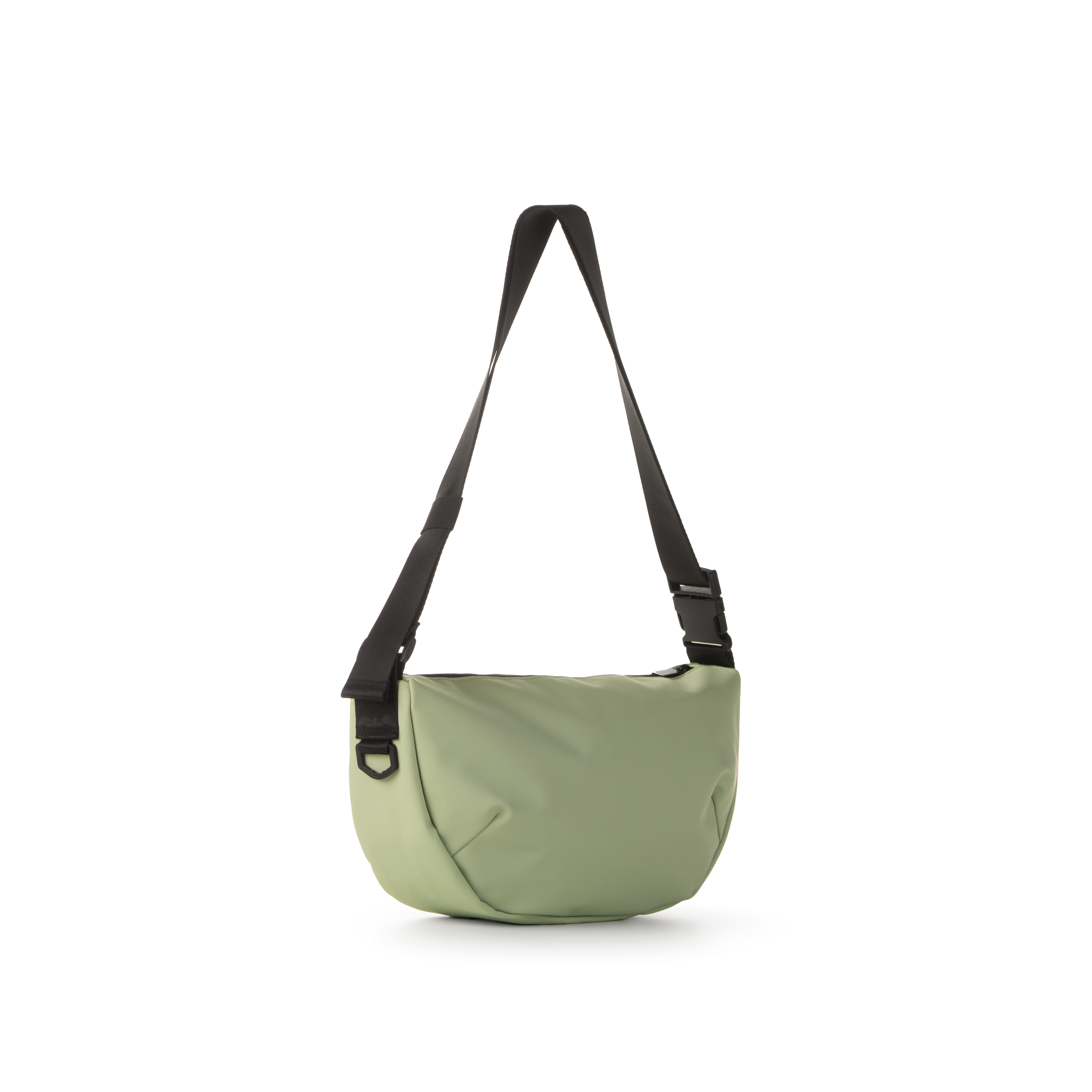 Borsa Crossbody dropout in Gomma Antipioggia - Verde Pistacchio
