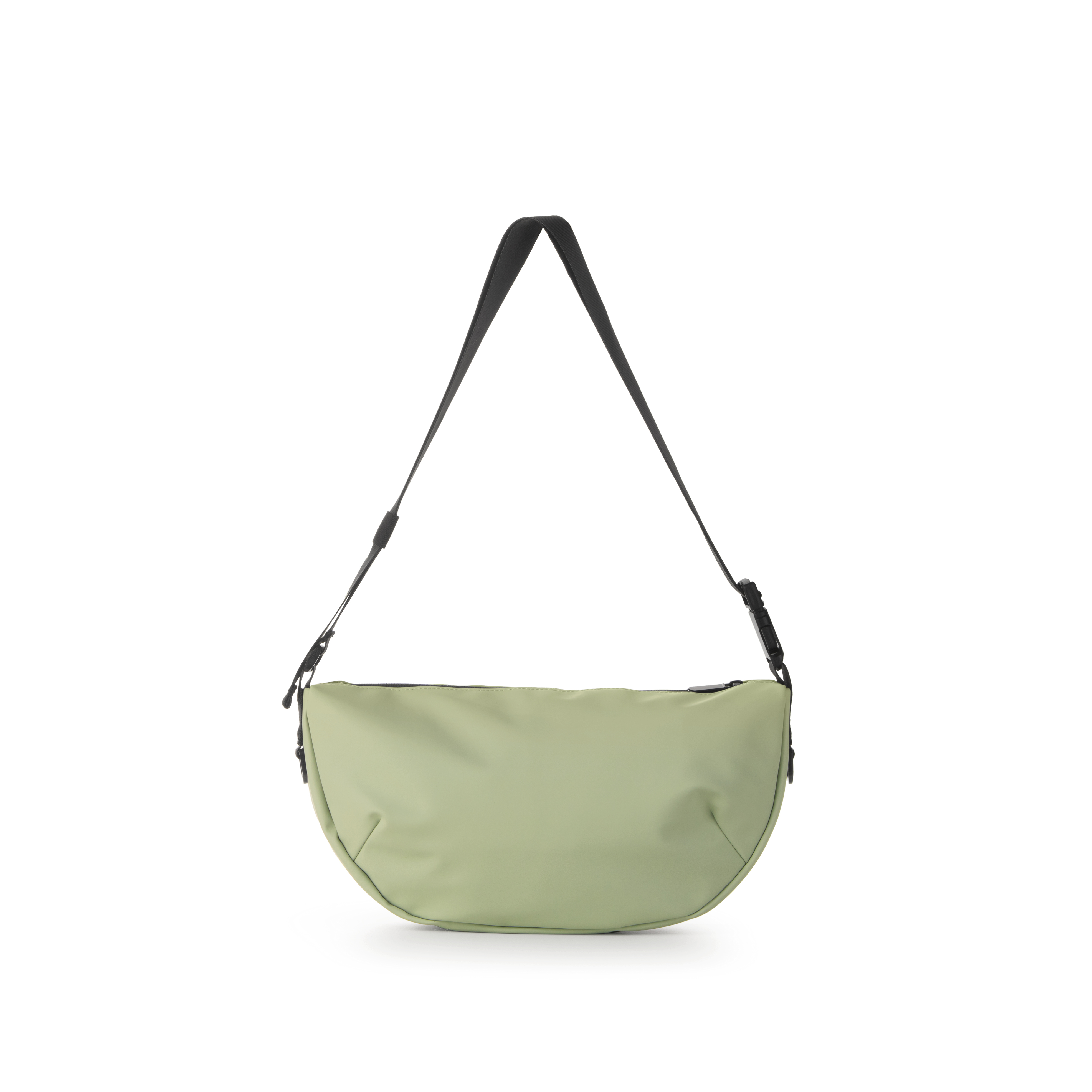 Borsa Crossbody dropout in Gomma Antipioggia - Verde Pistacchio