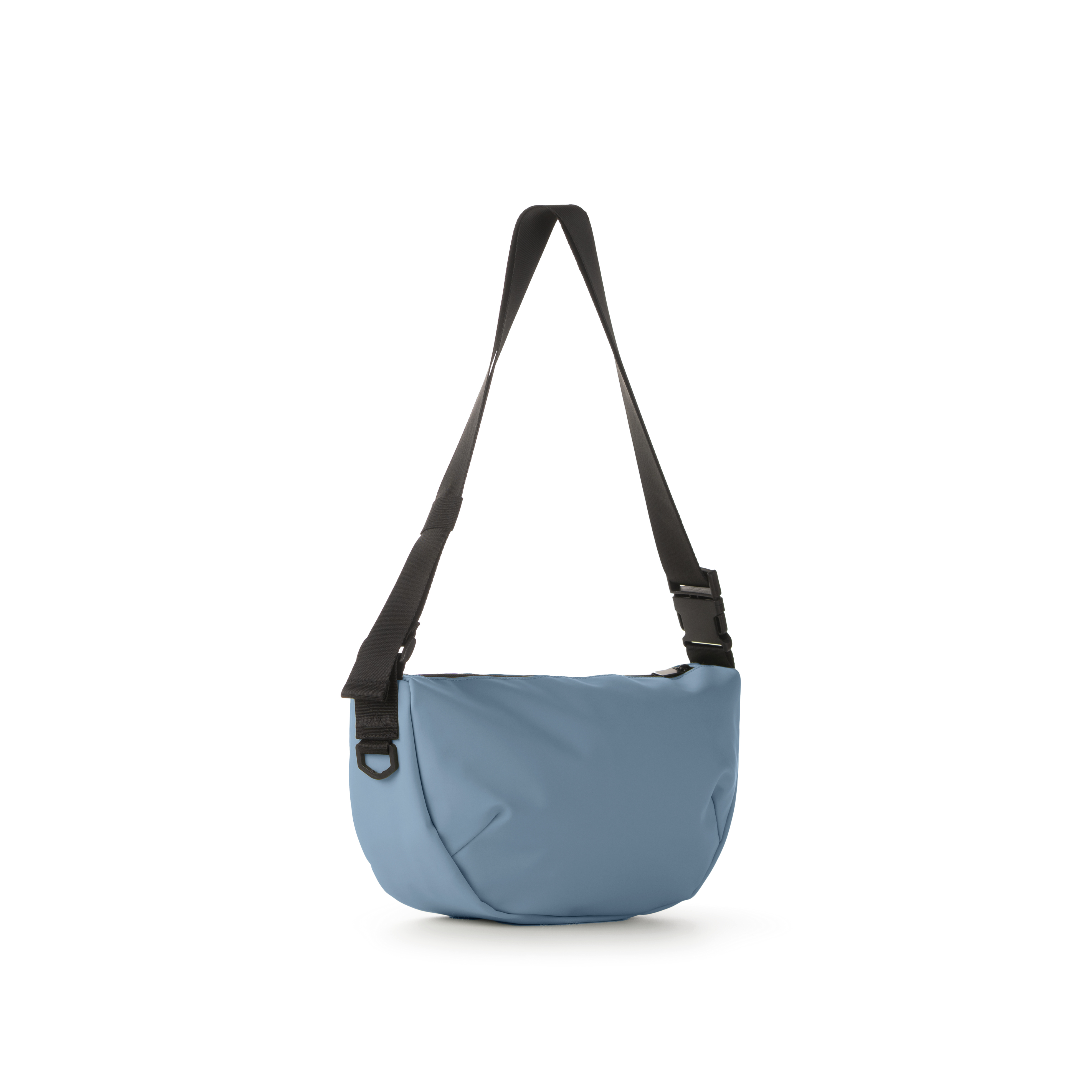 Borsa crossbody dropout in Gomma Antipioggia - Azzurro