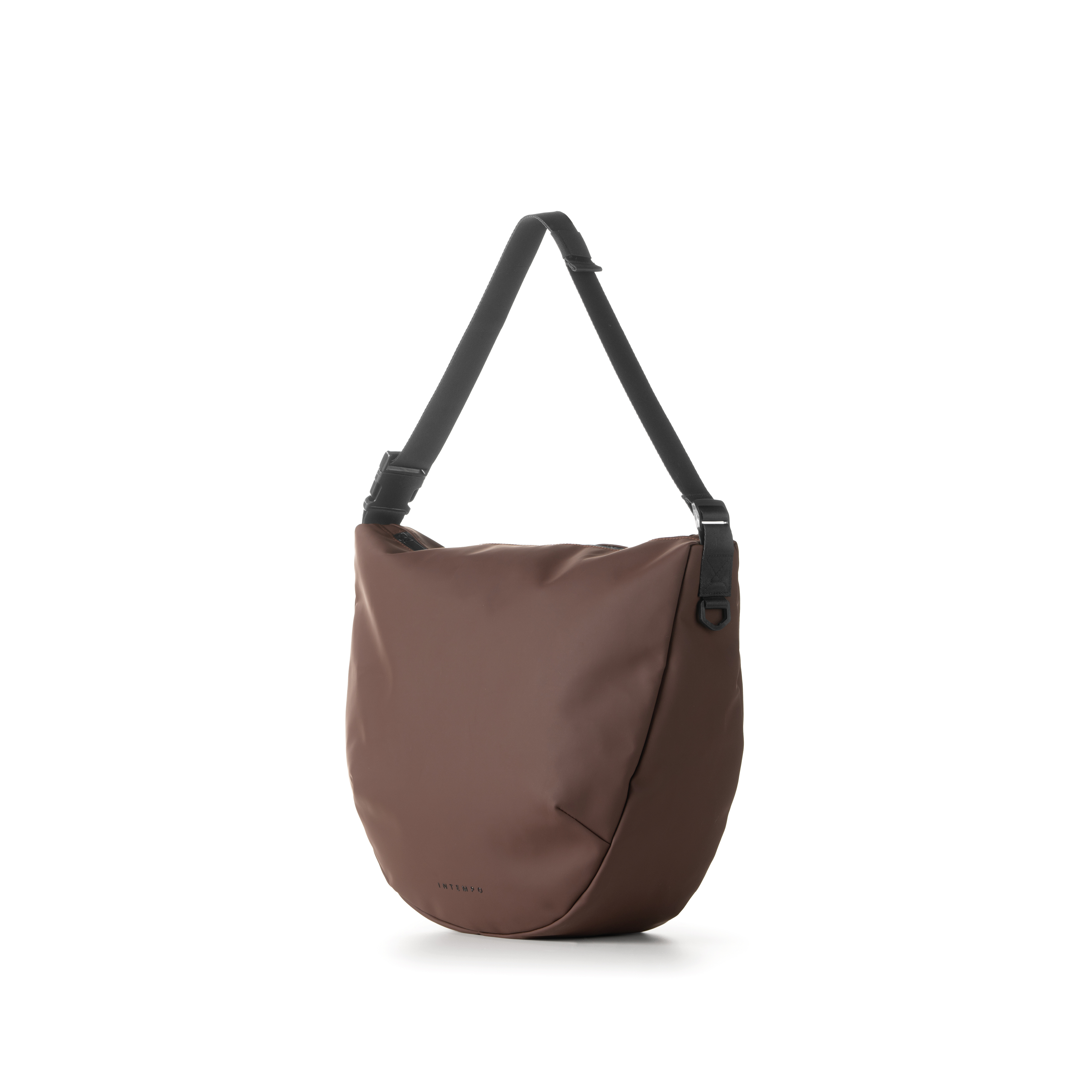 Lady Moonbag dropout in Gomma Antipioggia - Marrone Cioccolato