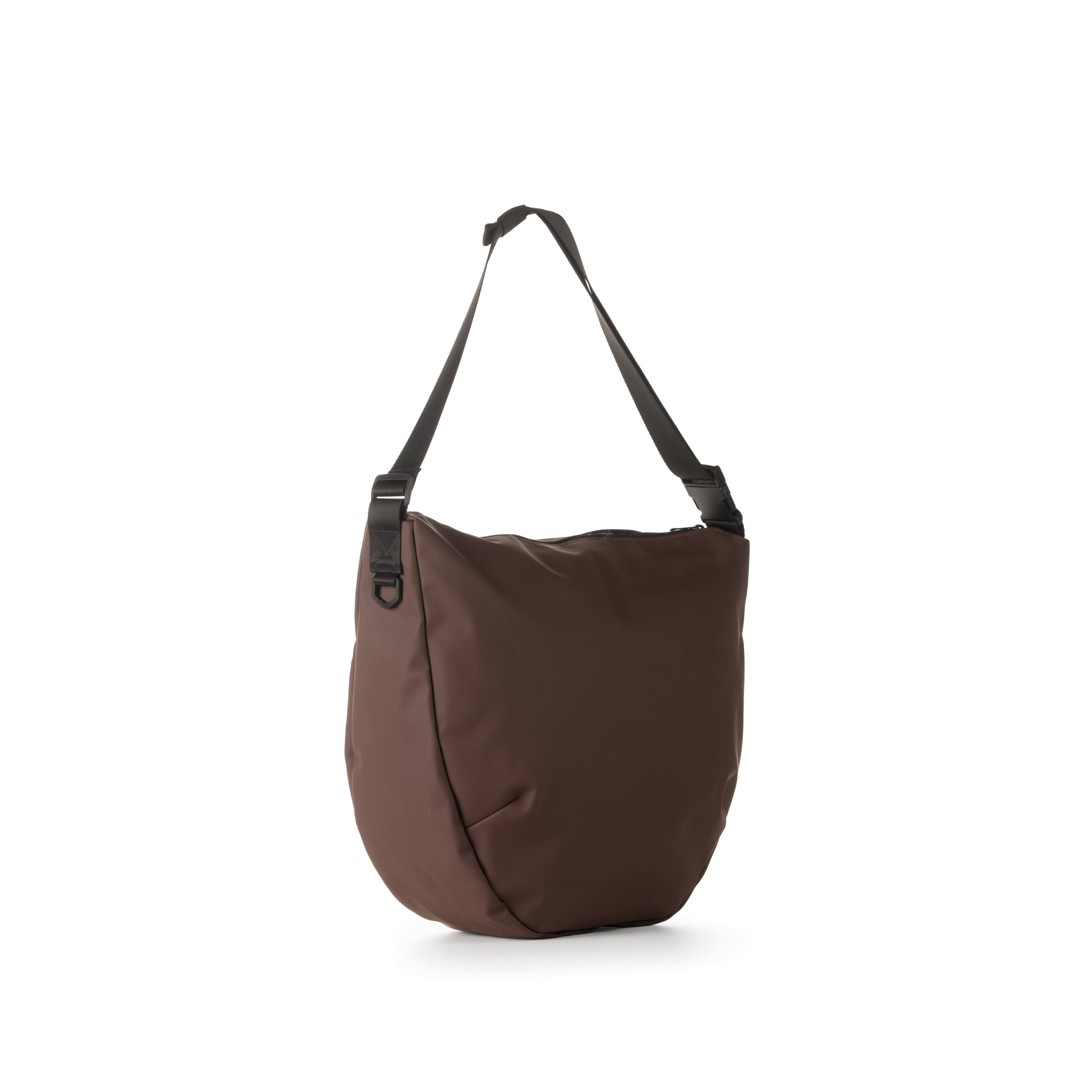 Lady Moonbag dropout in Gomma Antipioggia - Marrone Cioccolato