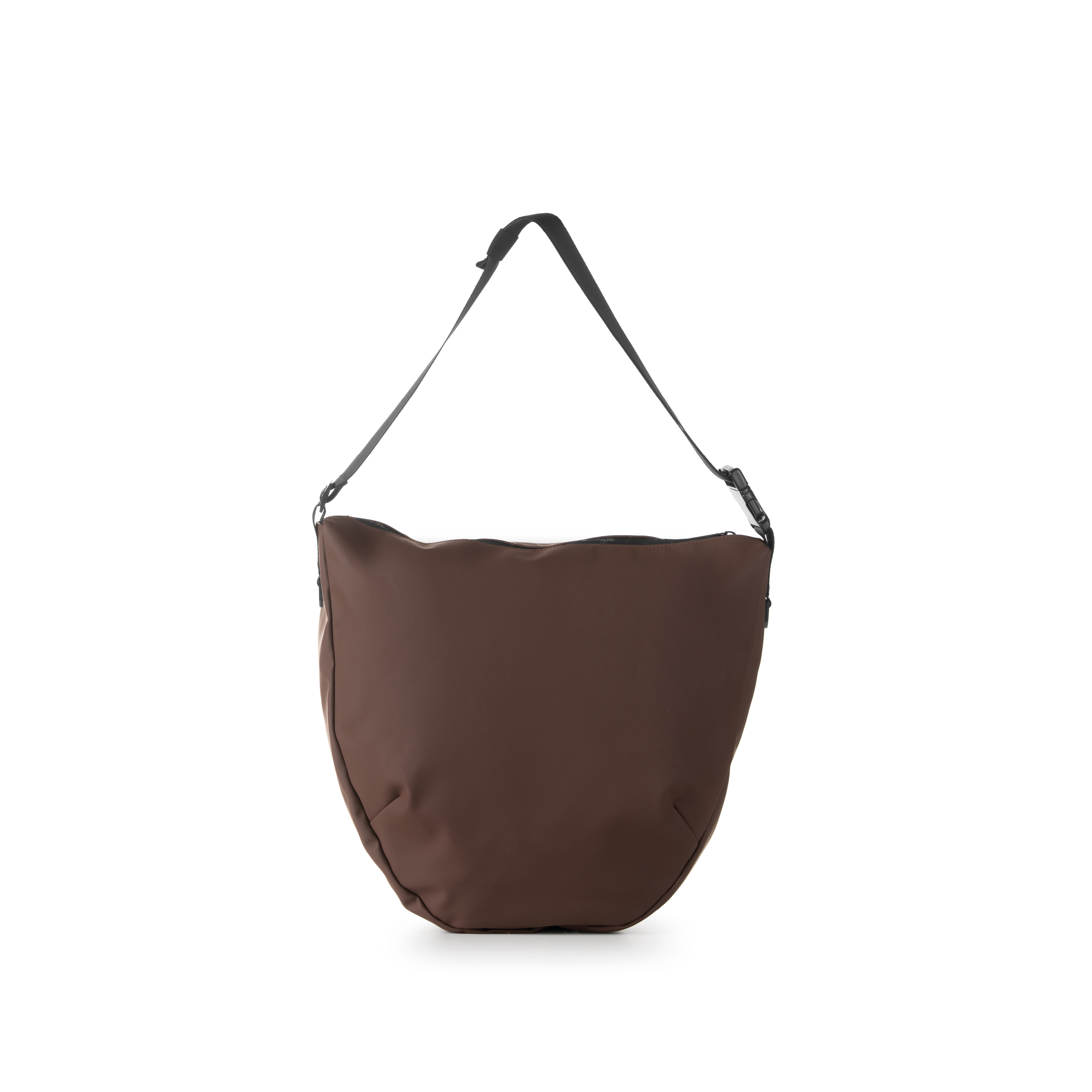 Lady Moonbag dropout in Gomma Antipioggia - Marrone Cioccolato