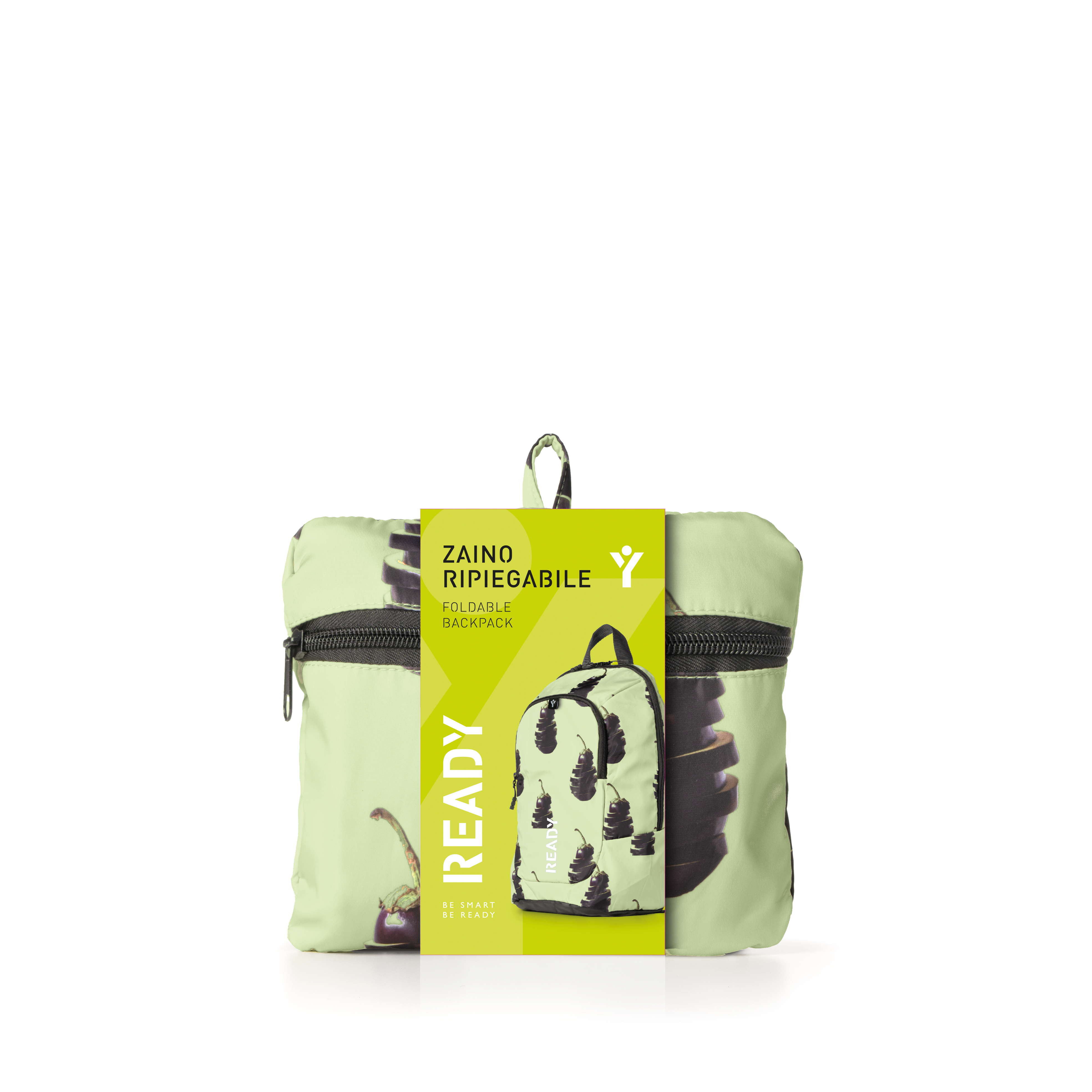 Zaino Ripiegabile Ultraleggero Ready Fruggy - Melanzana