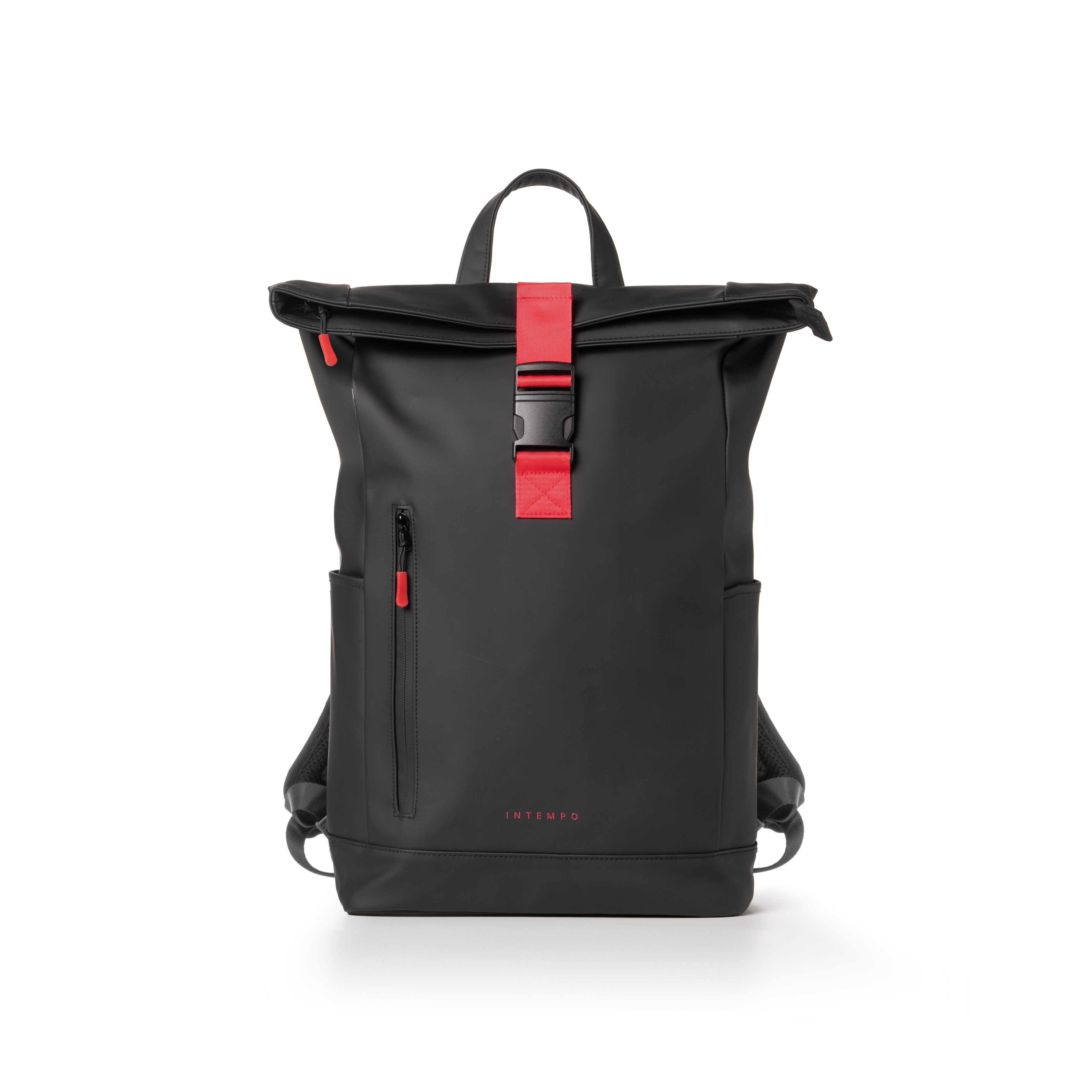 Rainproof Rubber Roll-Top Backpack – DROPinBLACK