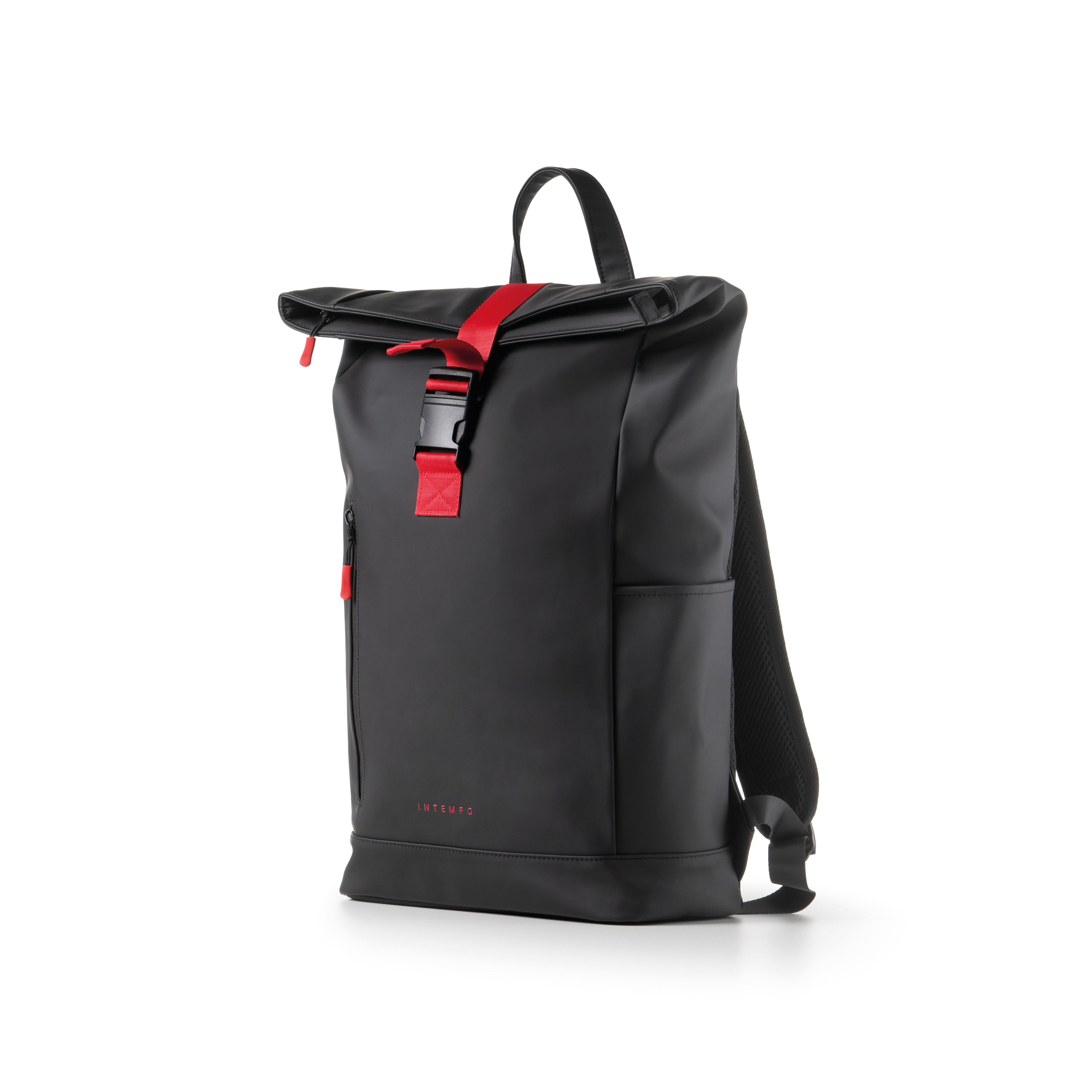 Rainproof Rubber Roll-Top Backpack – DROPinBLACK