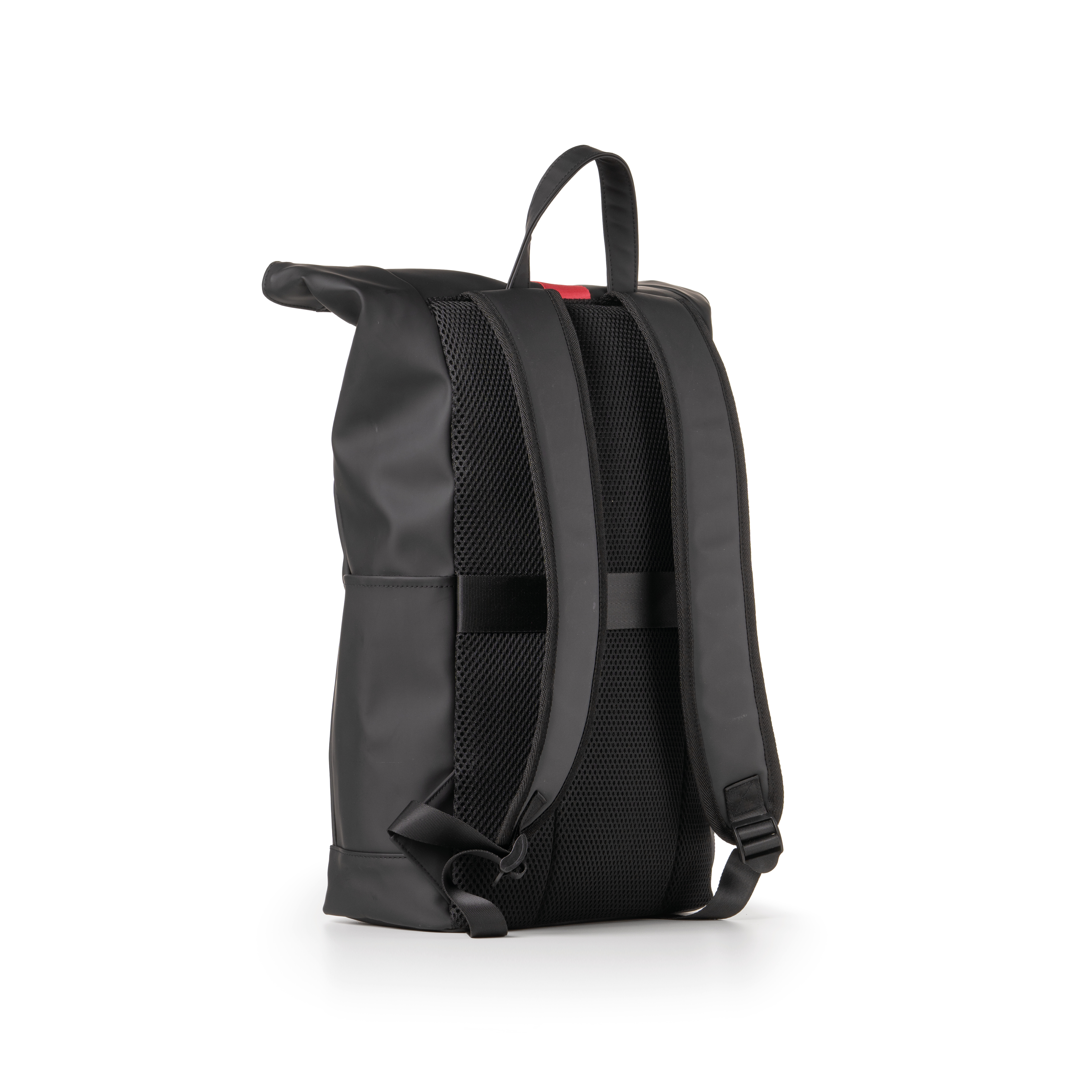 Rainproof Rubber Roll-Top Backpack – DROPinBLACK