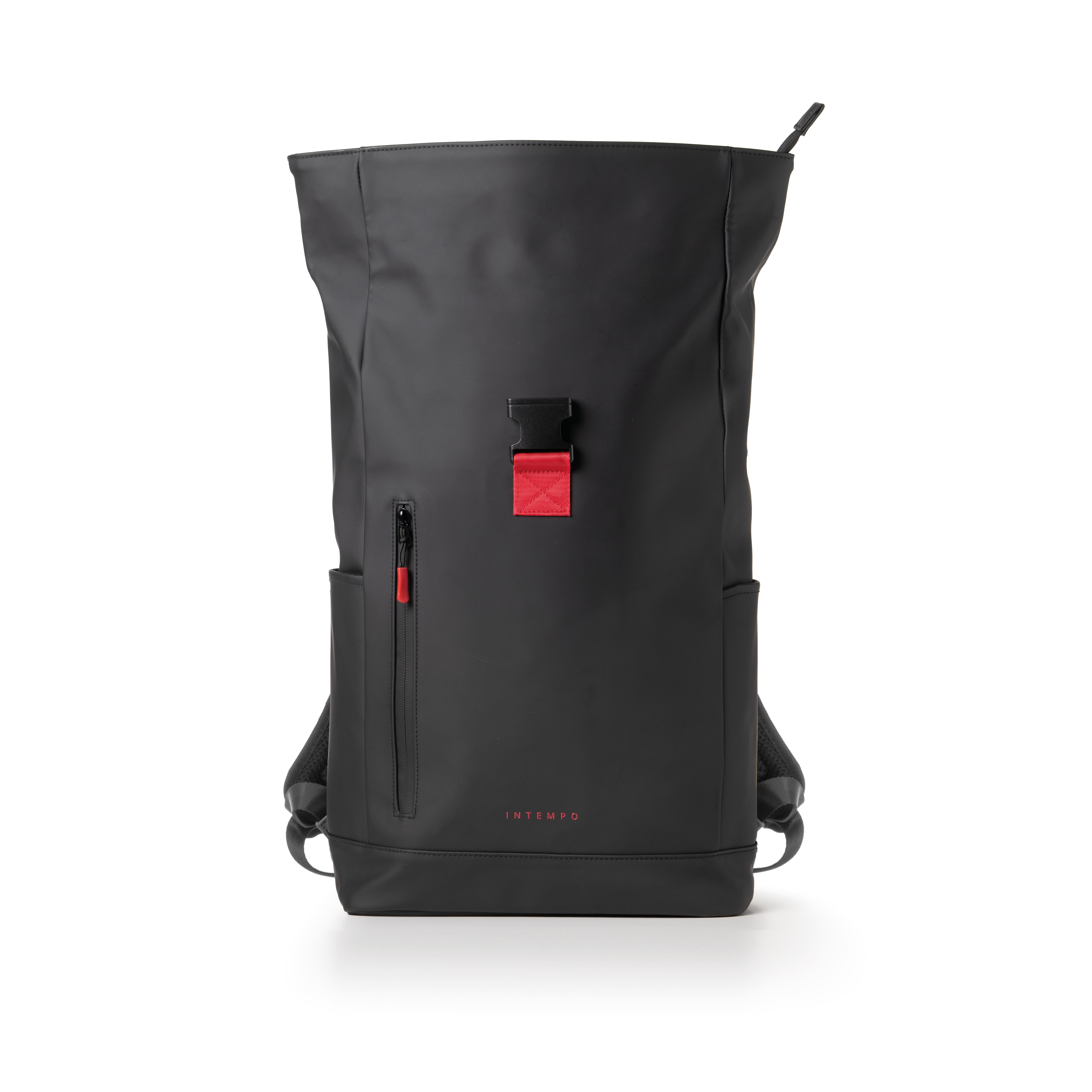 Rainproof Rubber Roll-Top Backpack – DROPinBLACK