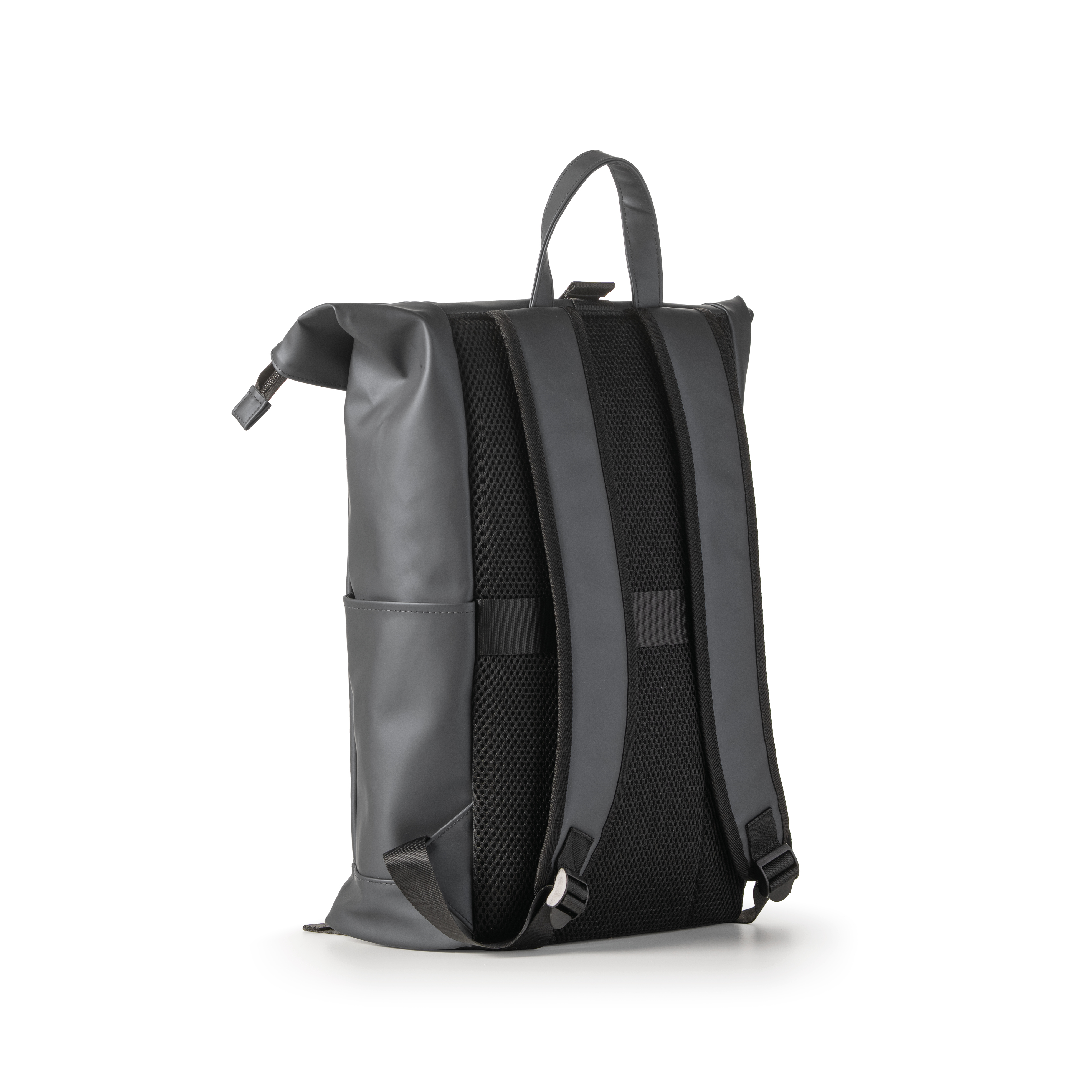 Zaino Roll-Top Drop Titanium in Gomma Antipioggia