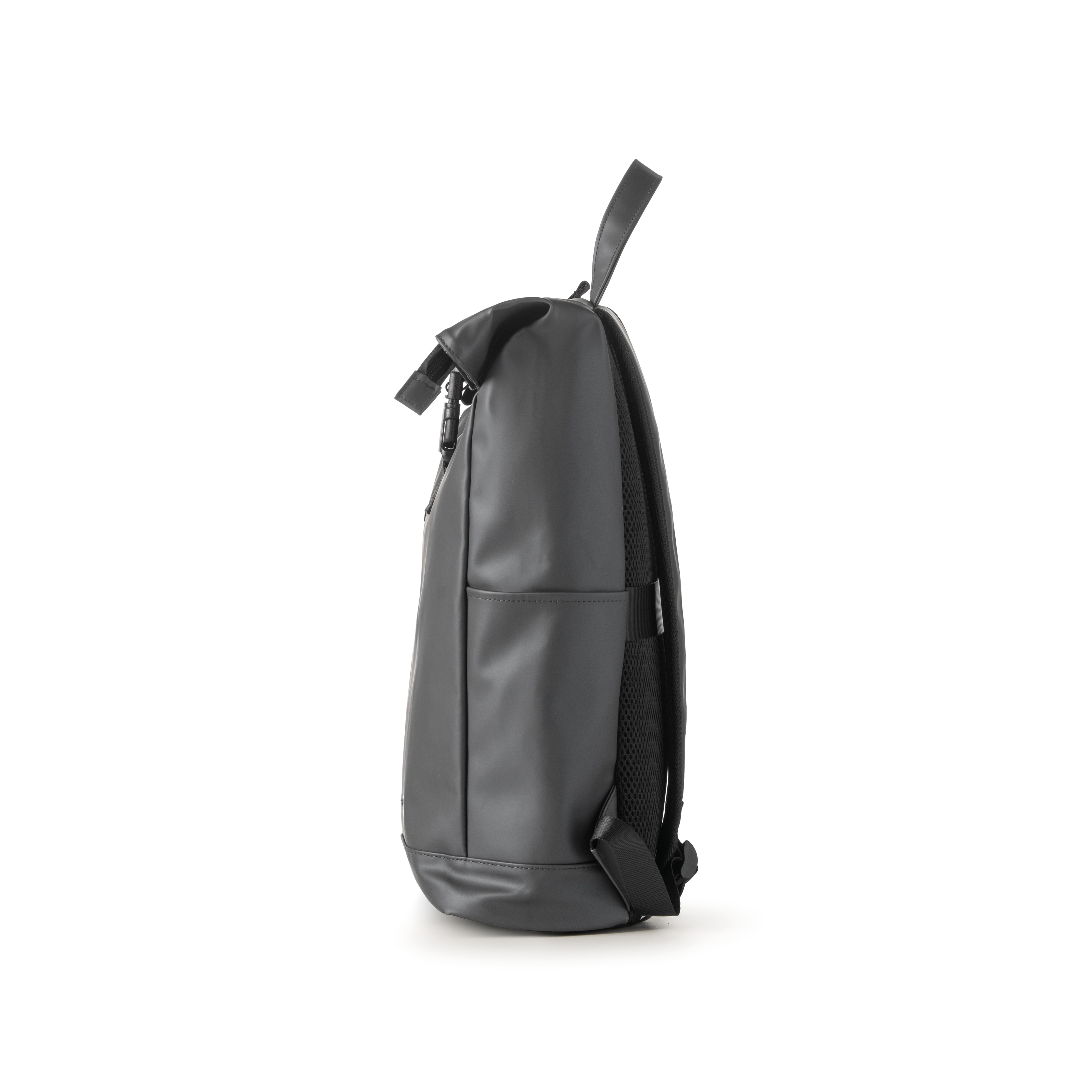 Zaino Roll-Top Drop Titanium in Gomma Antipioggia