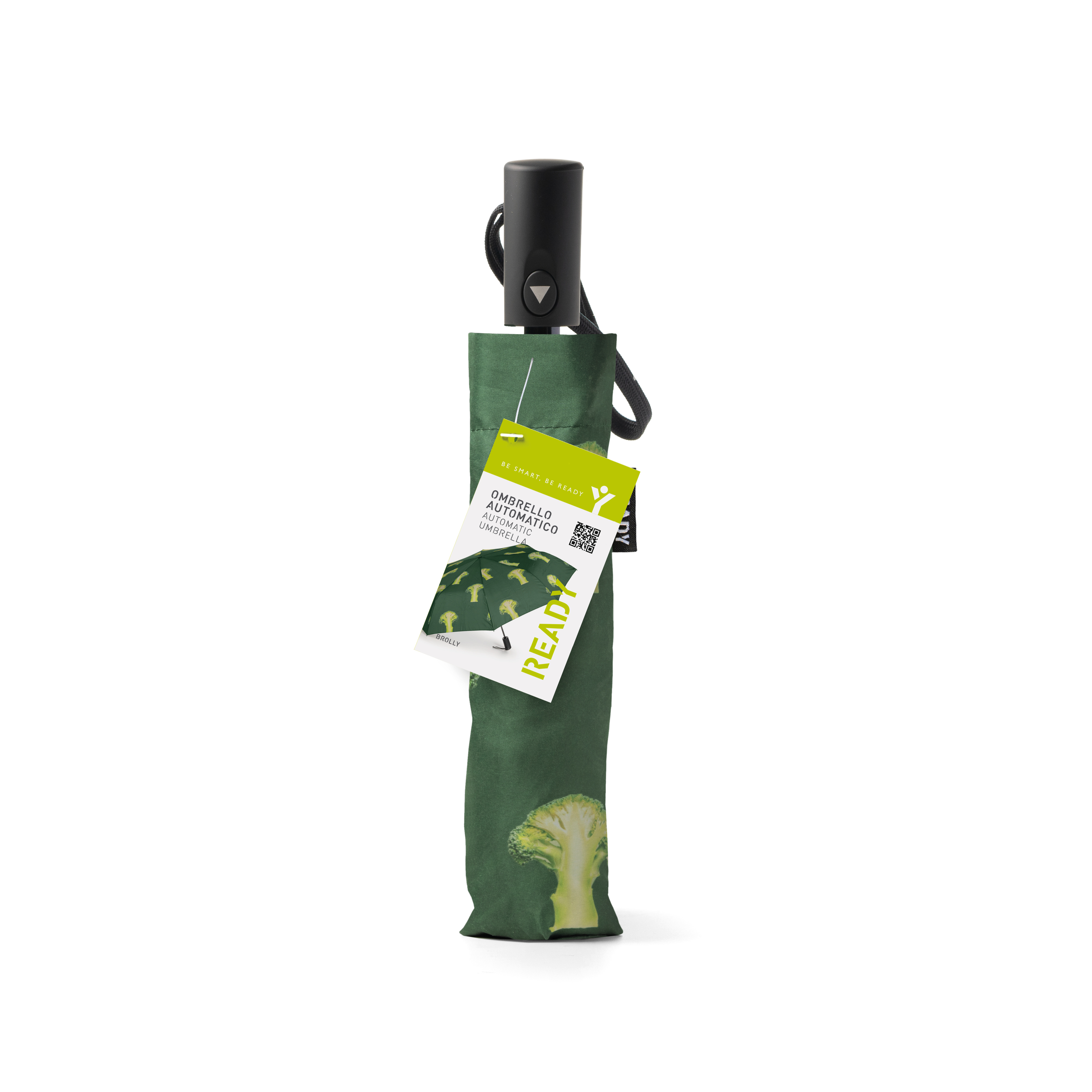 Ombrello Automatico Pieghevole Ready Fruggy - Broccolo
