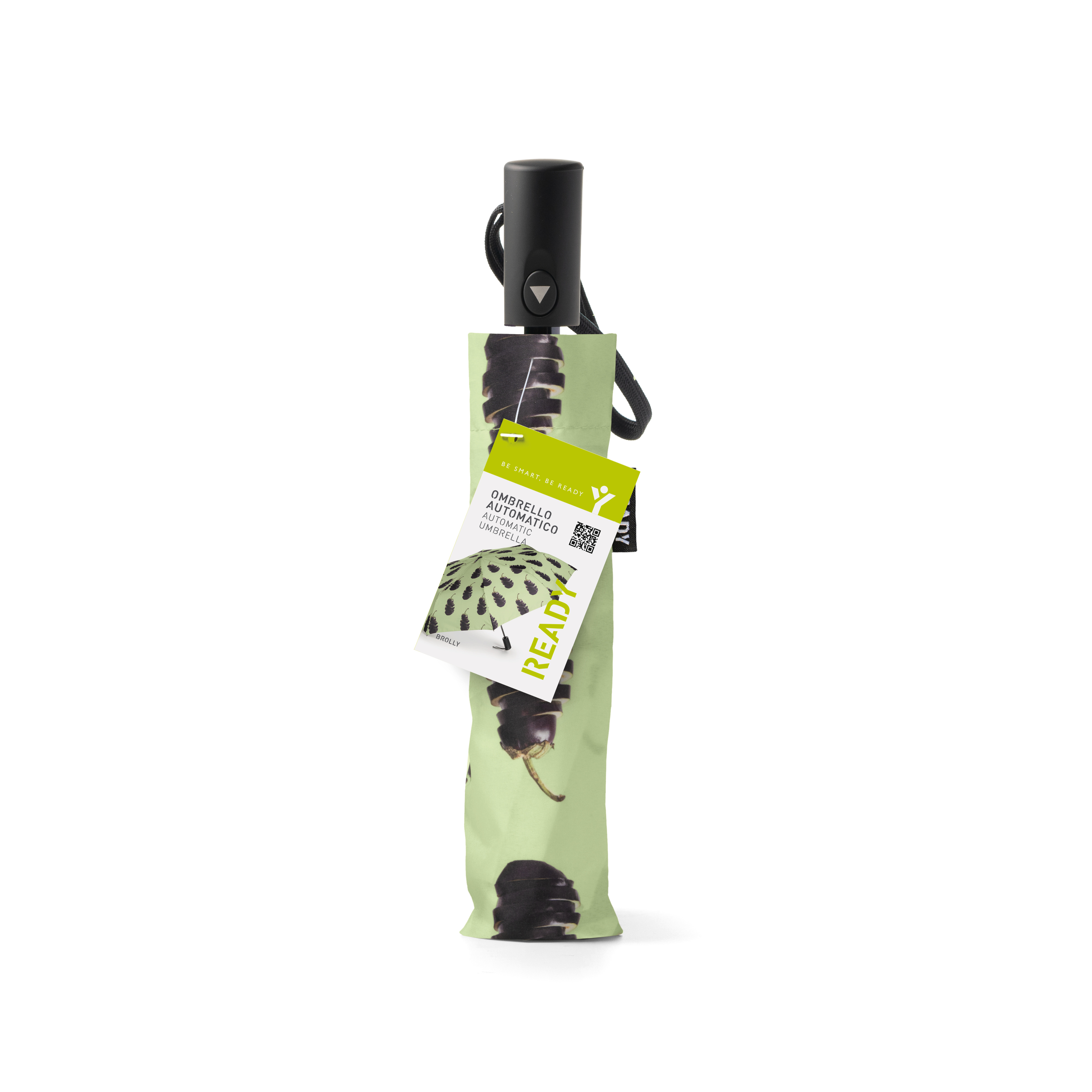 Ombrello Automatico Pieghevole Ready Fruggy - Melanzana