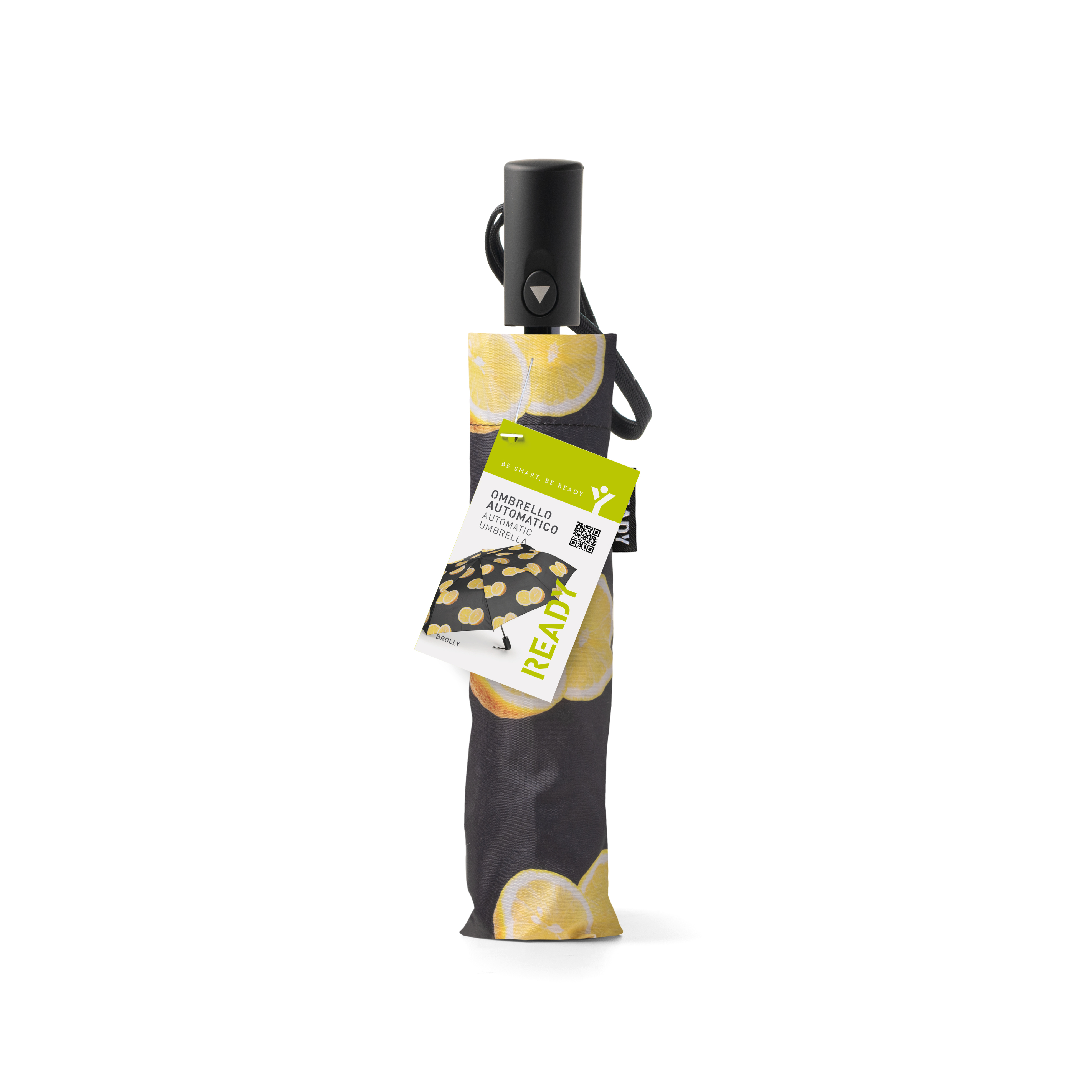 Ready Fruggy Foldable Automatic Umbrella - Lemon