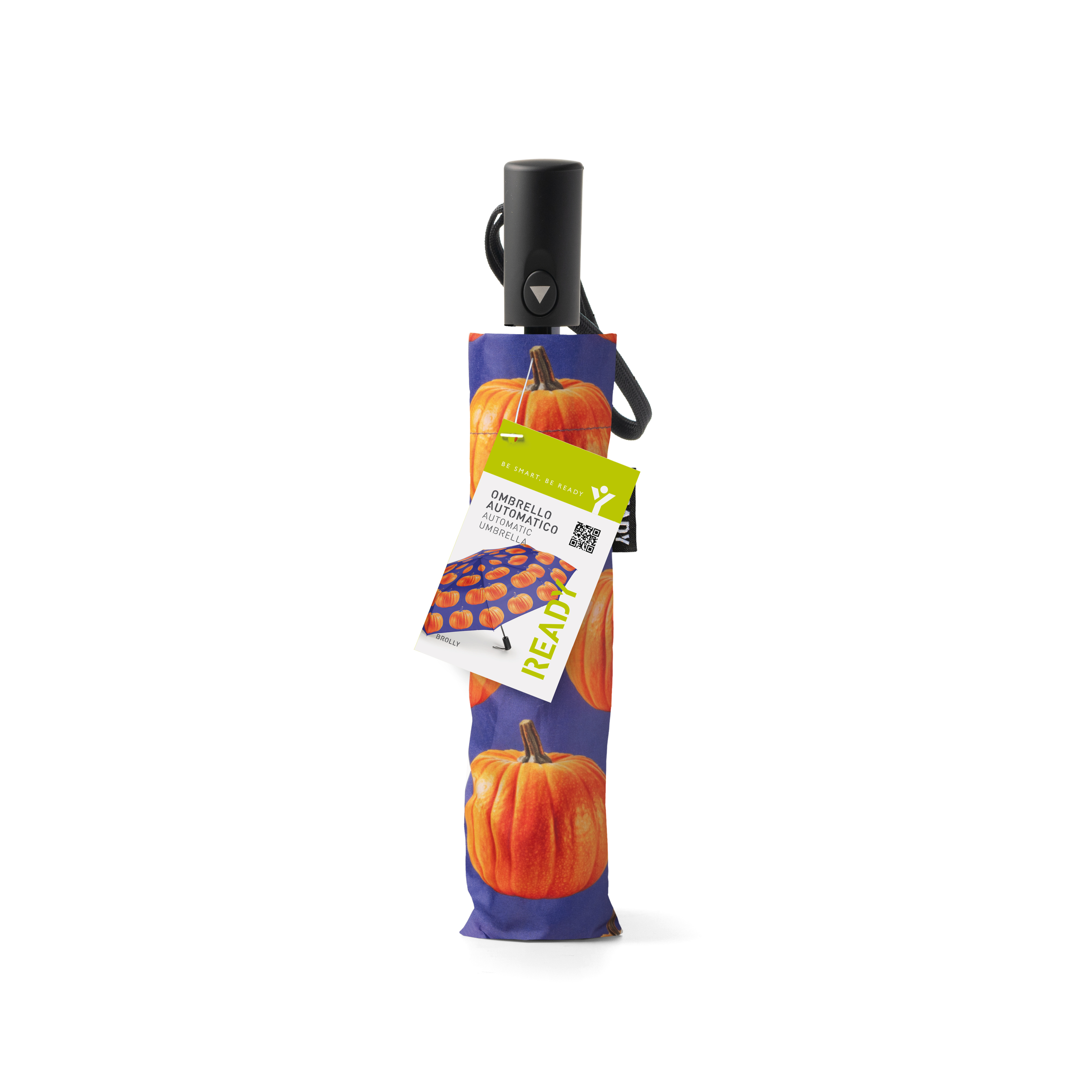 Ombrello Automatico Pieghevole Ready Fruggy - Zucca