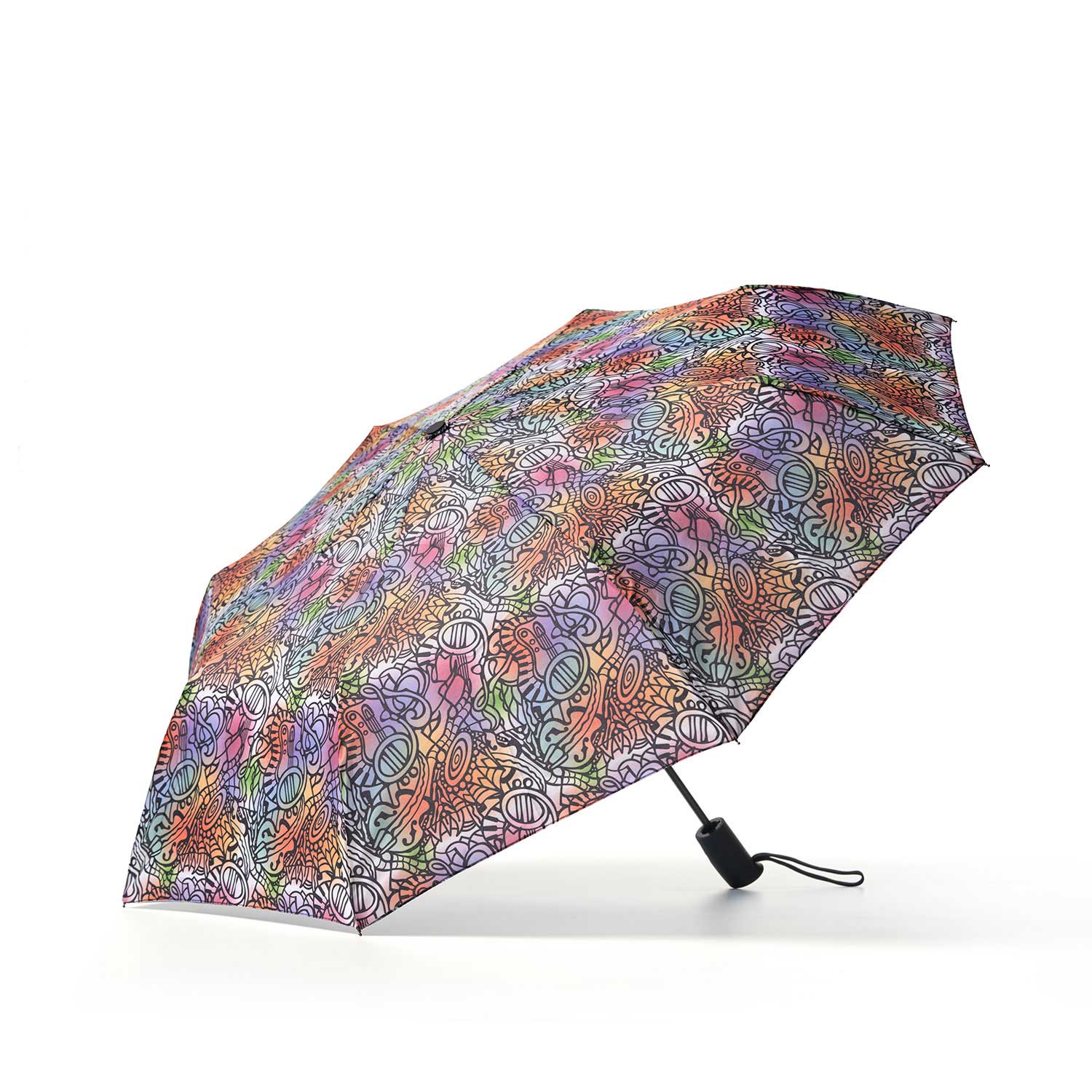 Ombrello Compatto Ready Pattern con Apertura Automatica