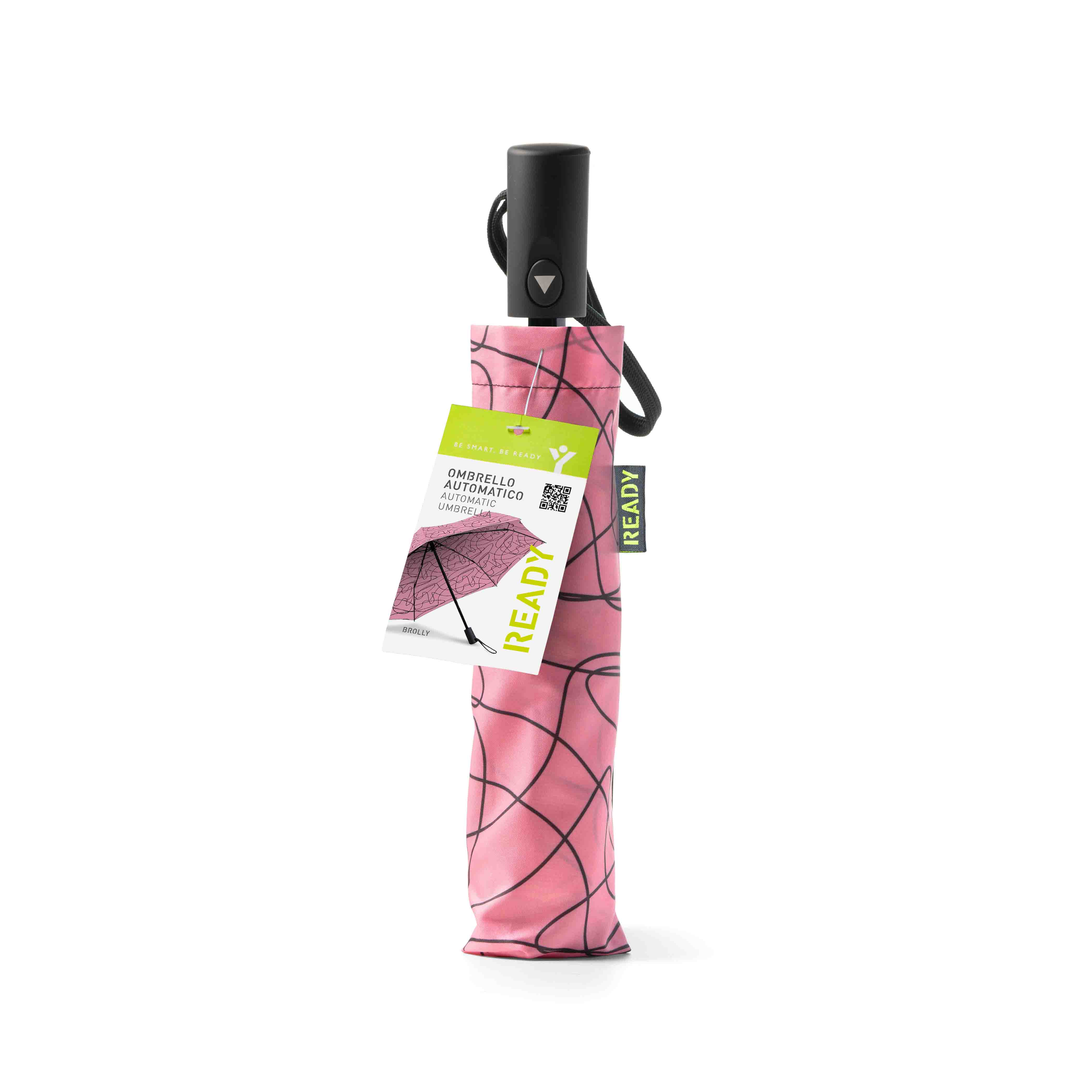 Ombrello Compatto Ready Pattern con Apertura Automatica