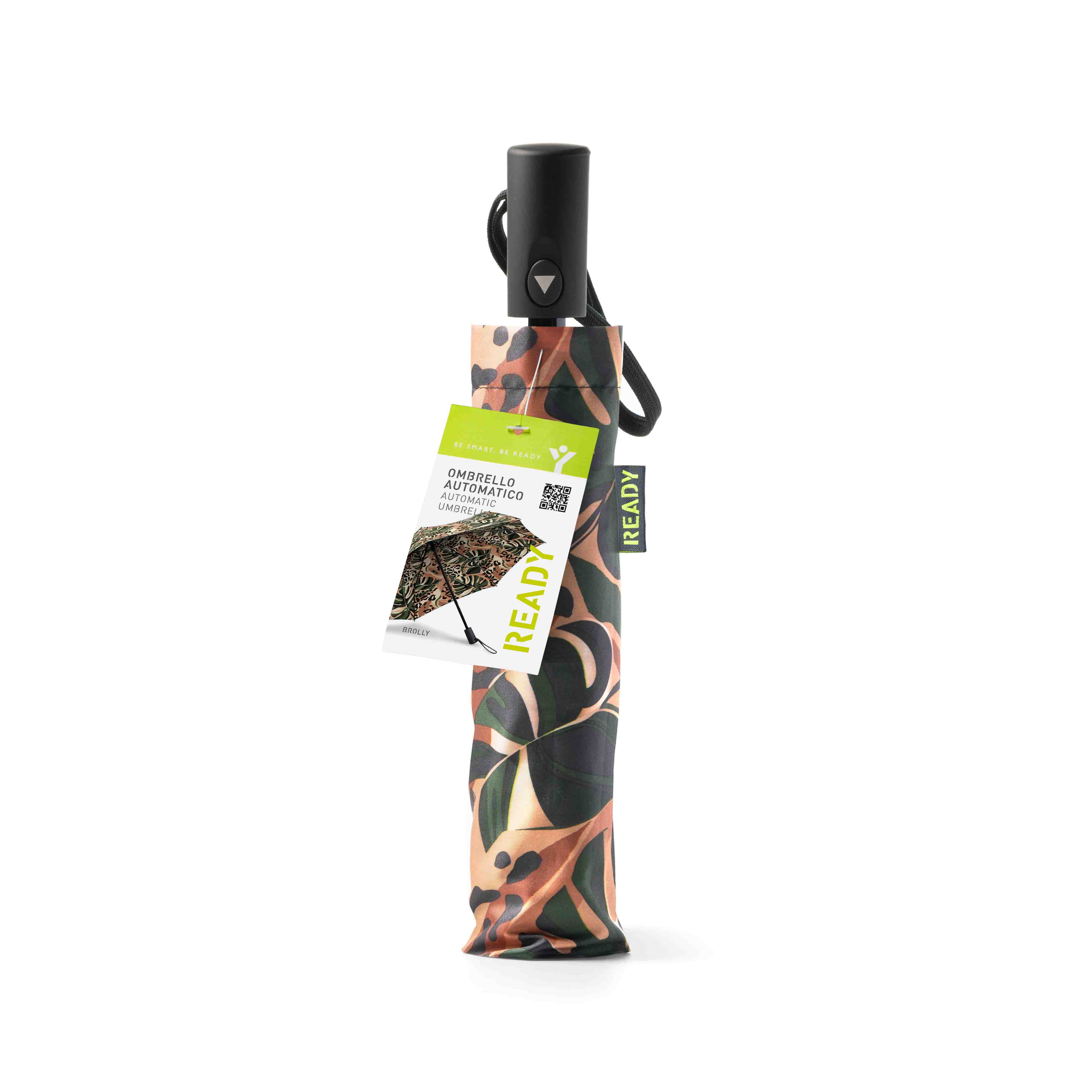 Ombrello Compatto Ready Pattern con Apertura Automatica