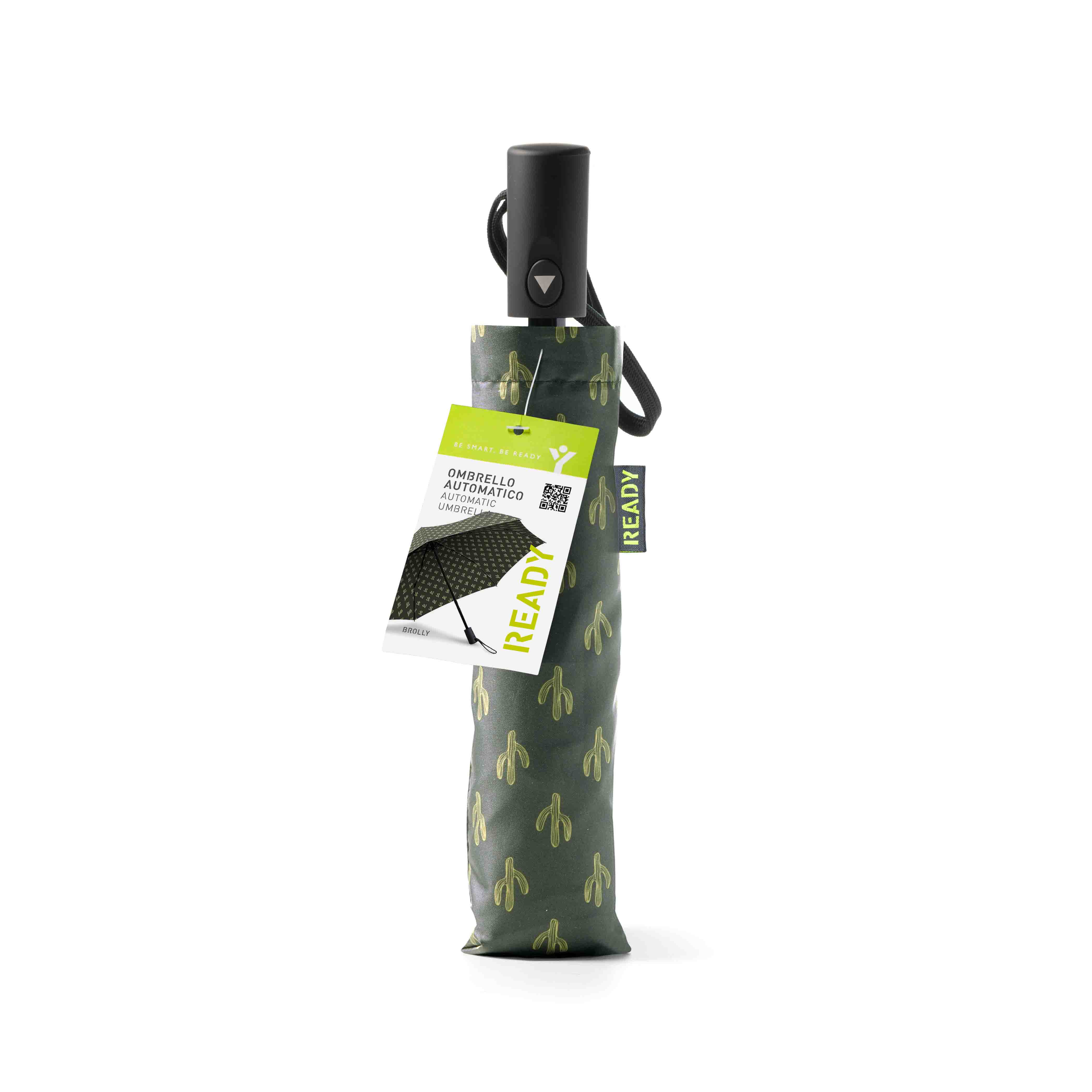 Ombrello Compatto Ready Pattern con Apertura Automatica