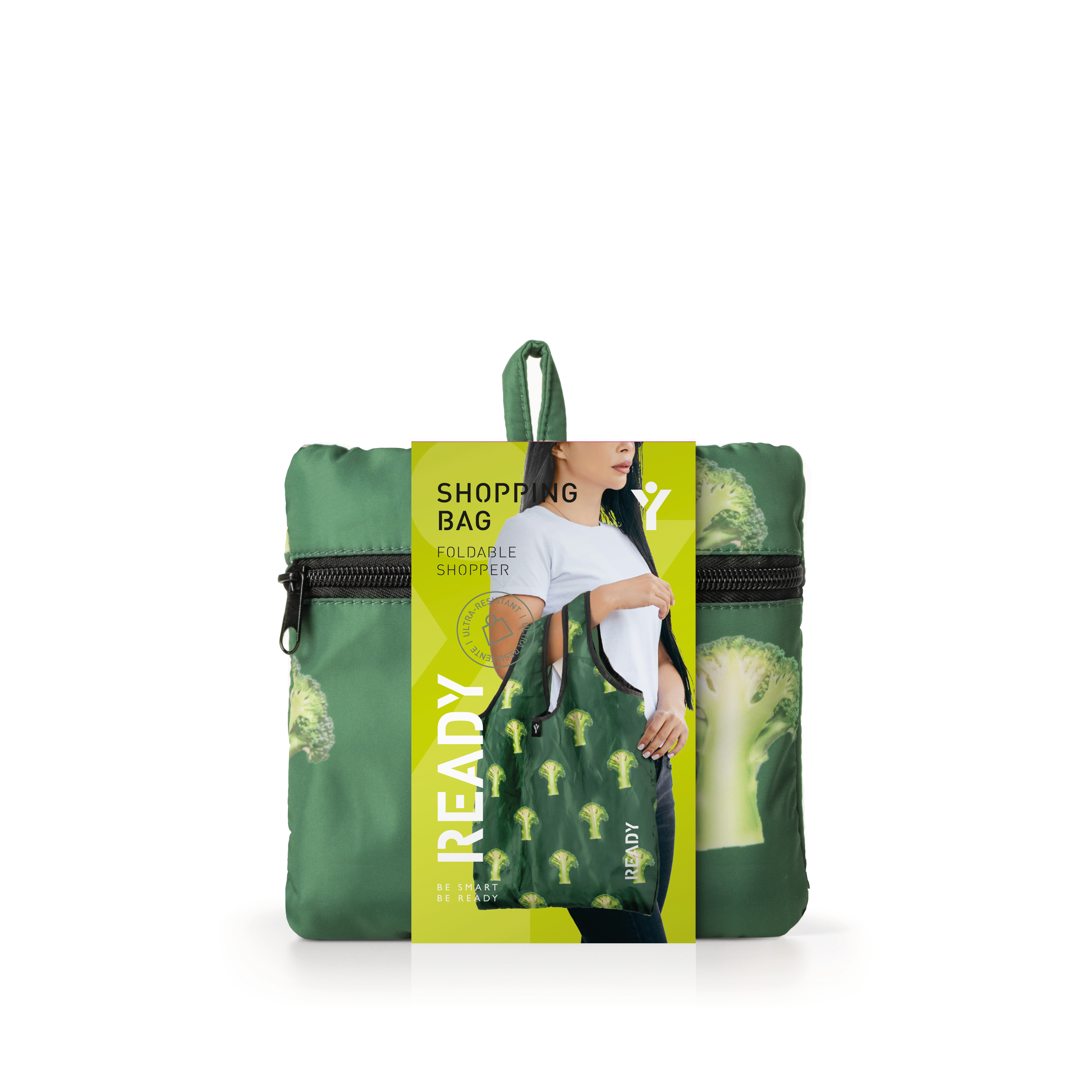 Shopper Ripiegabile Ready Fruggy - Broccolo
